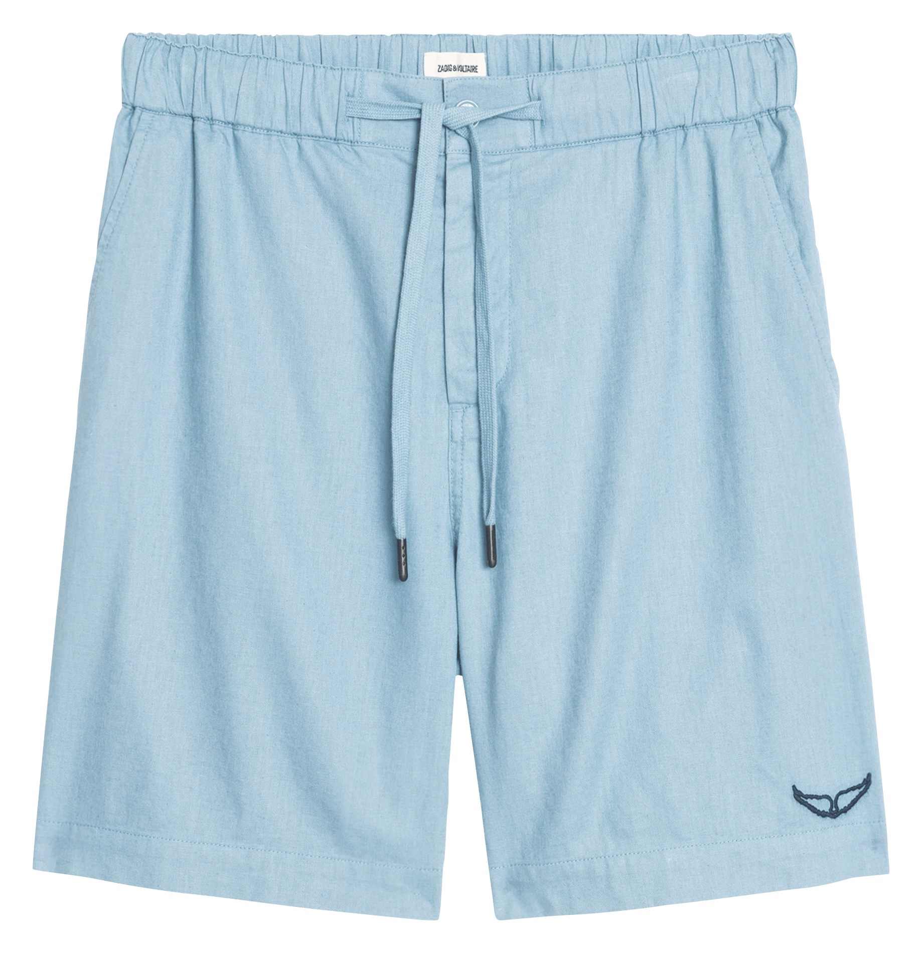 Bermuda large en lin et coton pany ZADIG&VOLTAIRE Bleu