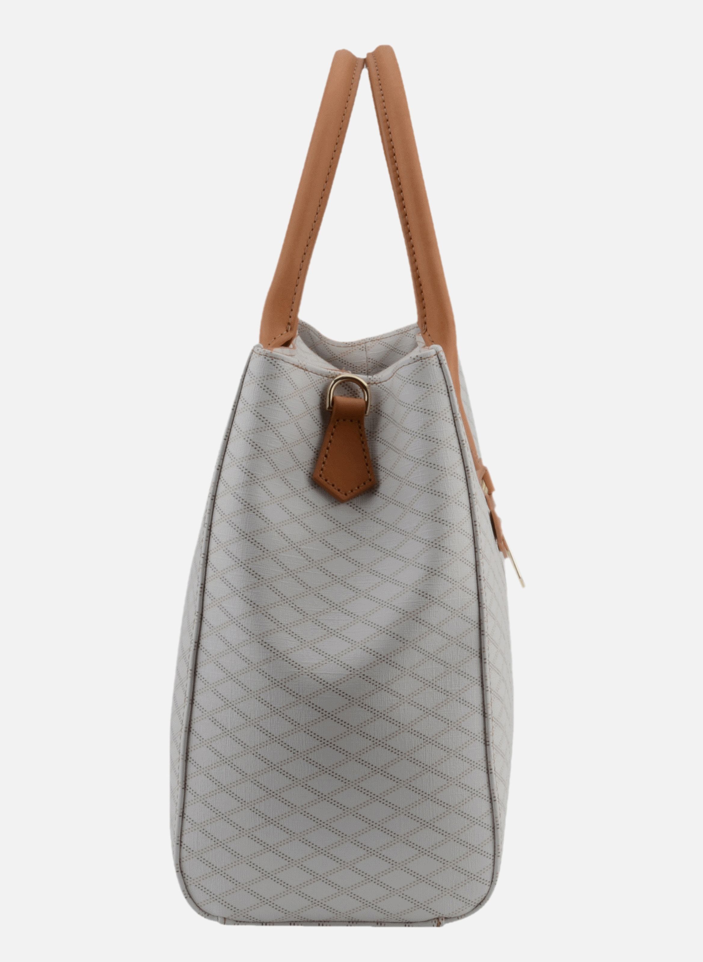 Volver coated | sac porté main gm en cuir de vachette POURCHET Blanc