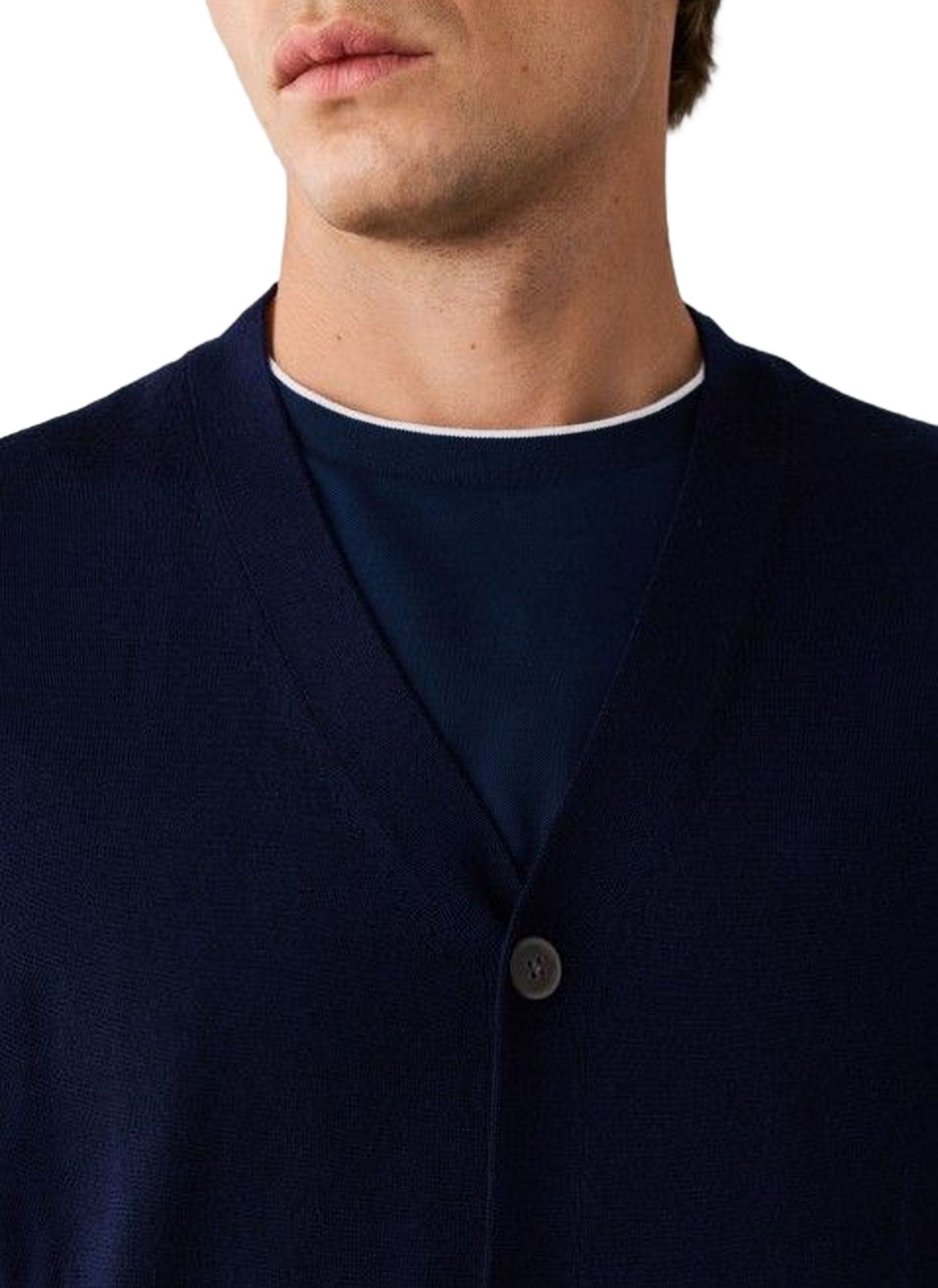 Straight wool vest HACKETT Blue
