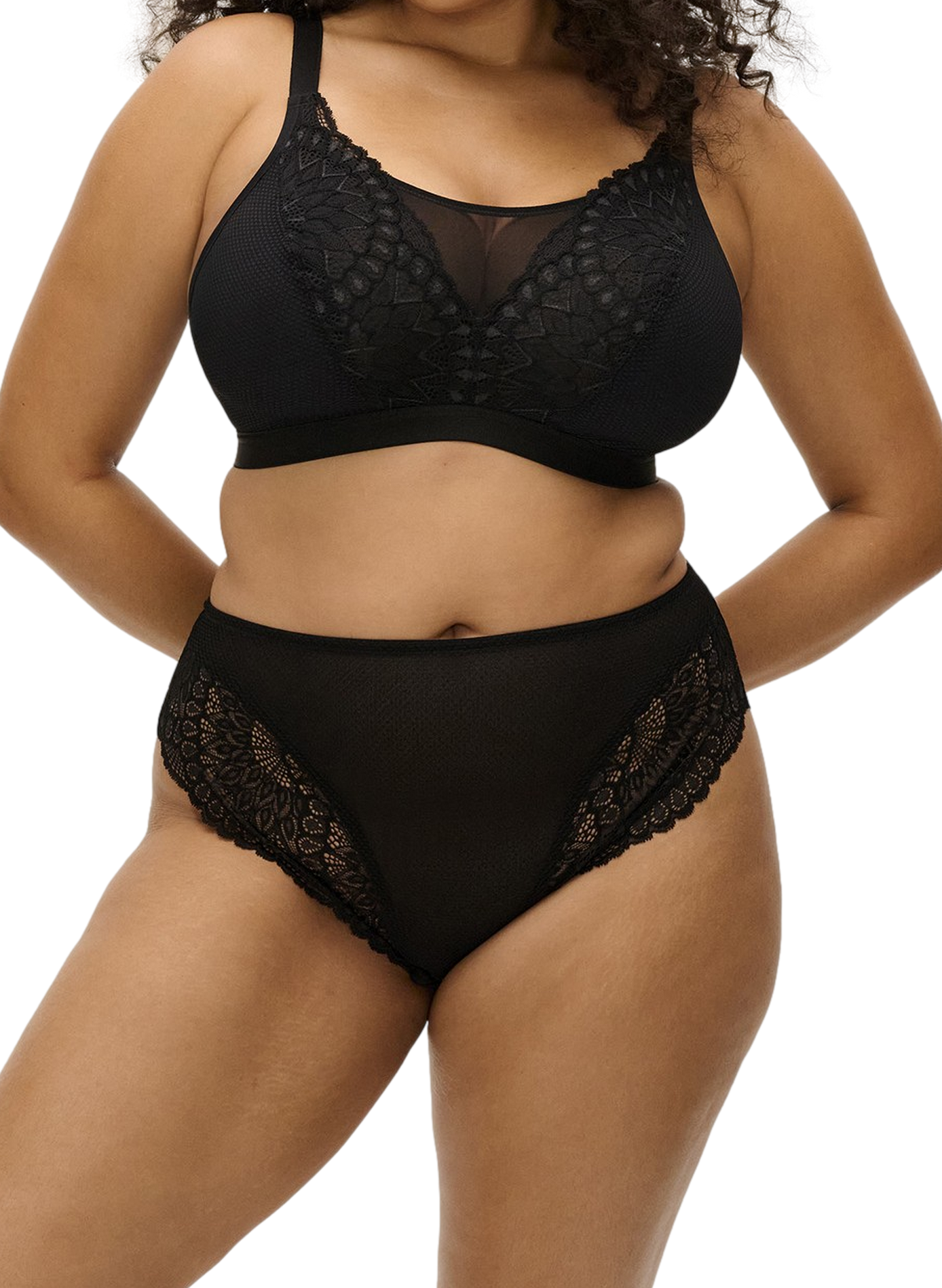 Soutien-gorge sans armatures en dentelle FREYA Noir