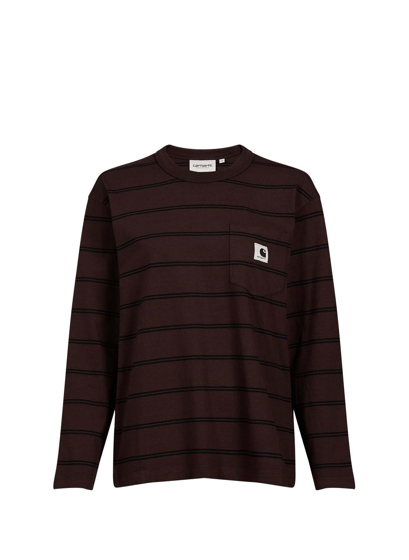 Round-neck striped straight T-shirt CARHARTT WIP Multicolour