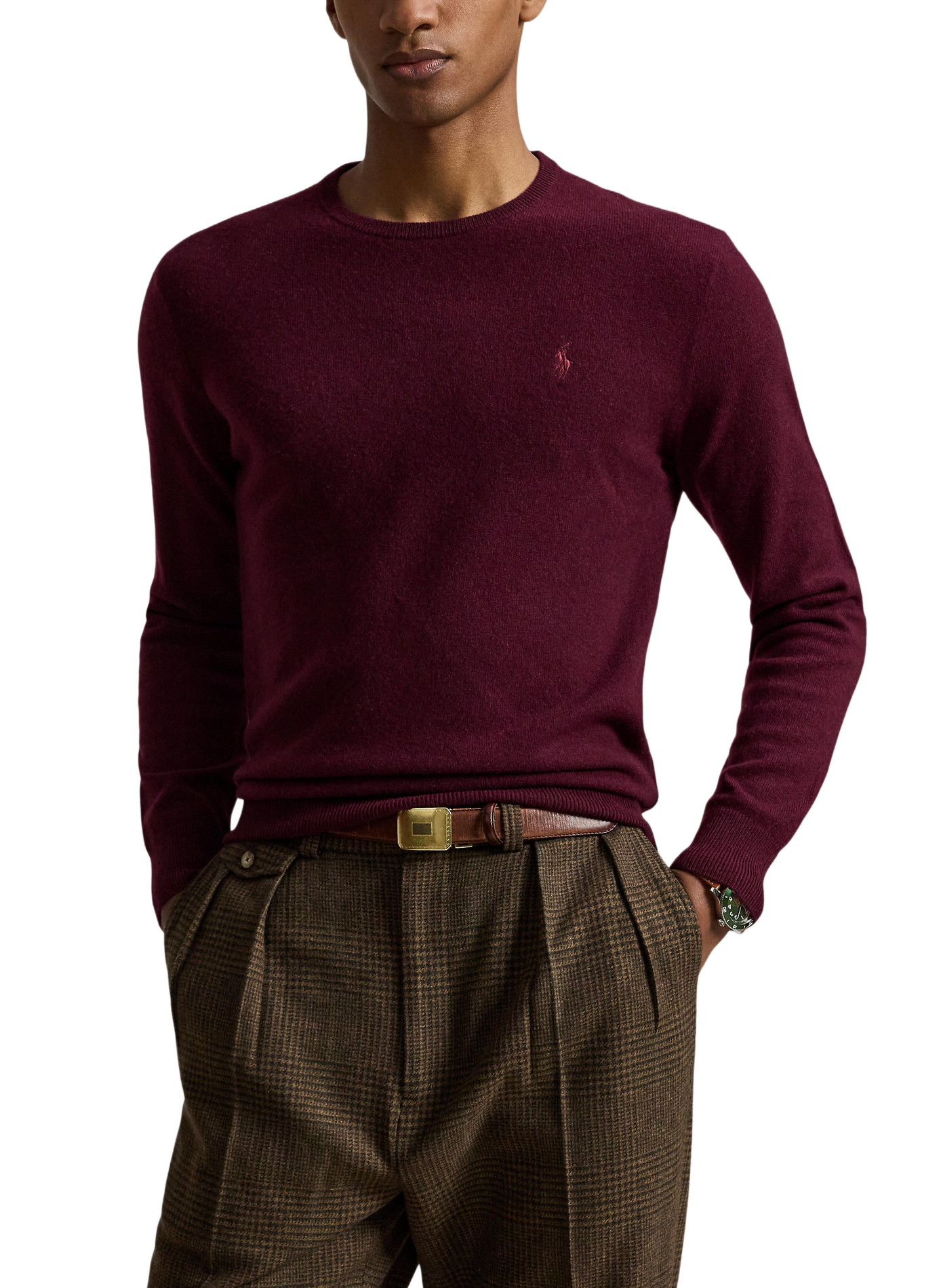 Pull col rond en laine | Rouge POLO RALPH LAUREN Homme