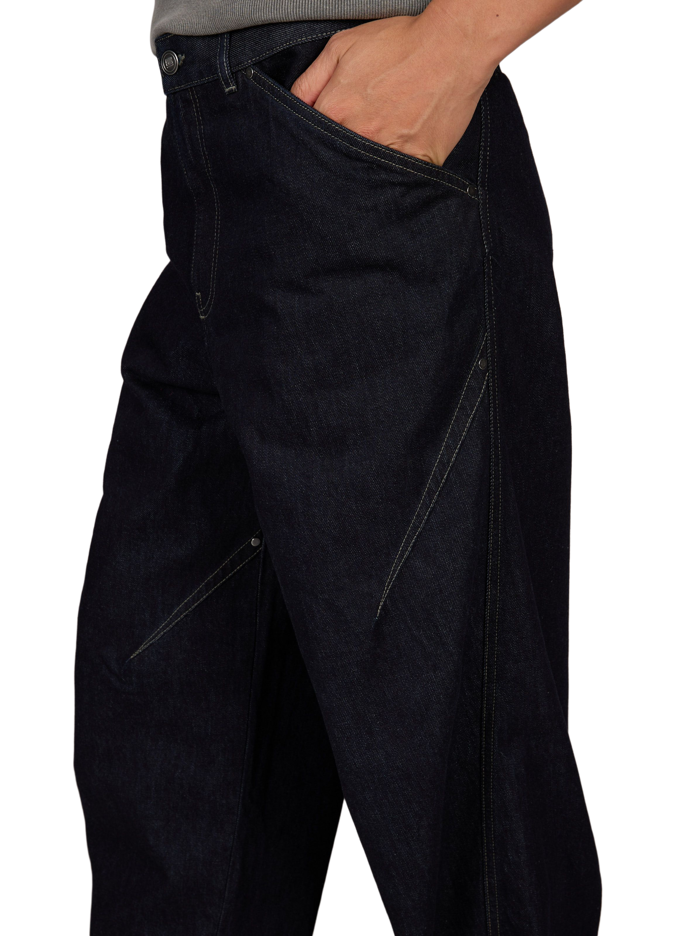 Wide cotton jeans LOUIS GABRIEL NOUCHI Blue