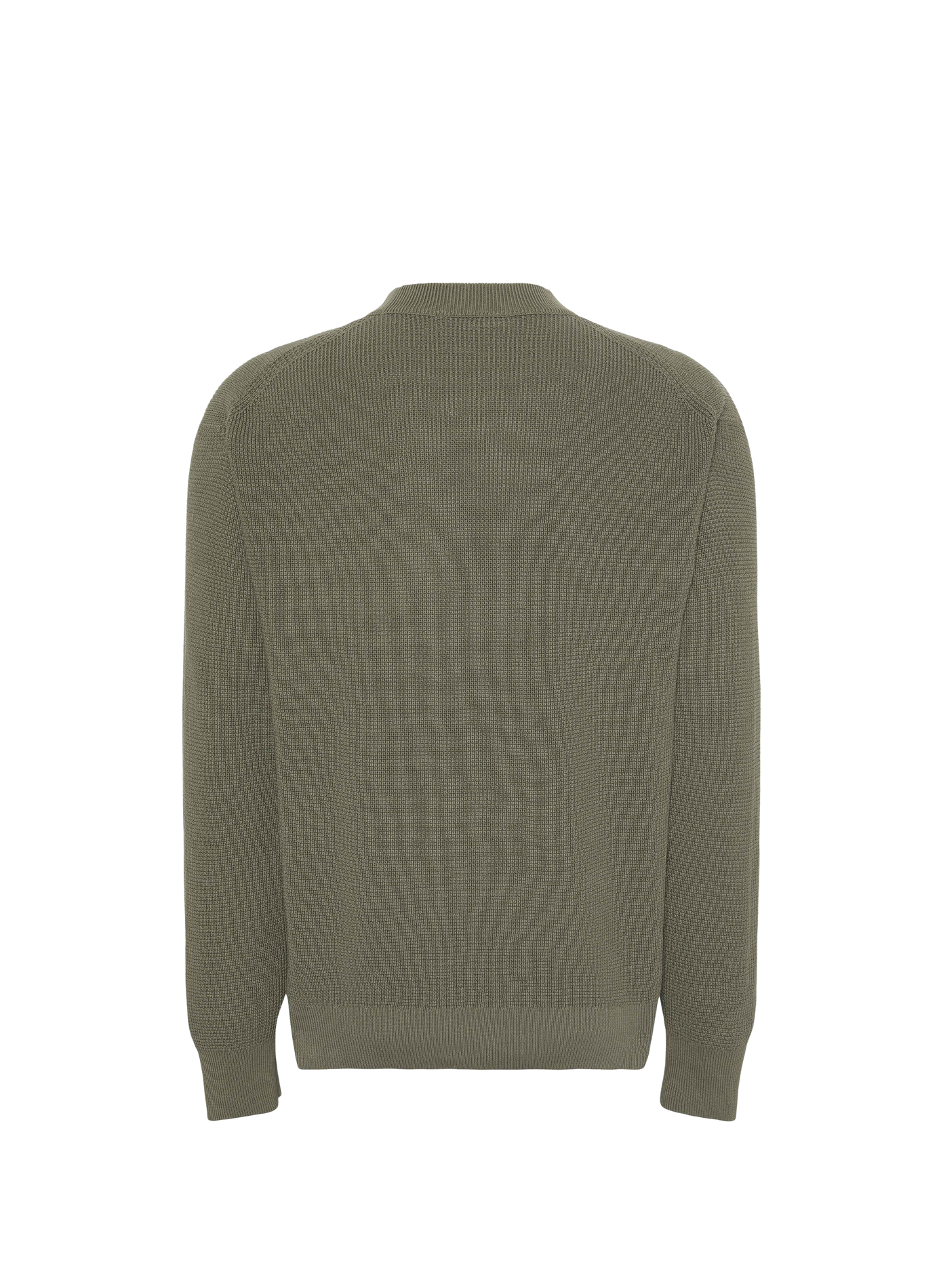 Gerader Rundhalspullover aus Baumwolle CALVIN KLEIN Khaki