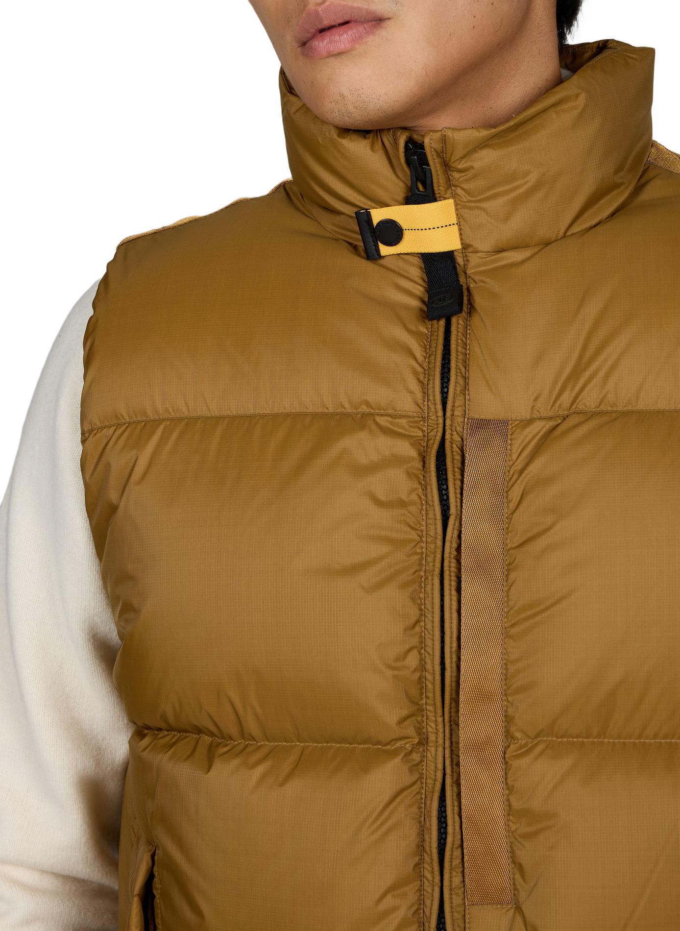 Doudoune droite sans manches unie PARAJUMPERS Doré
