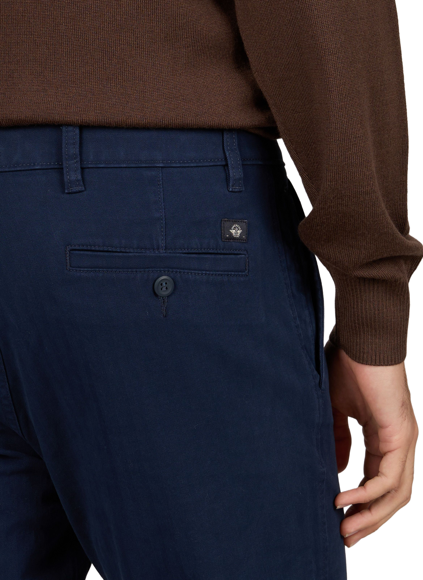 Pantalon chino slim en coton mélangé DOCKERS Bleu
