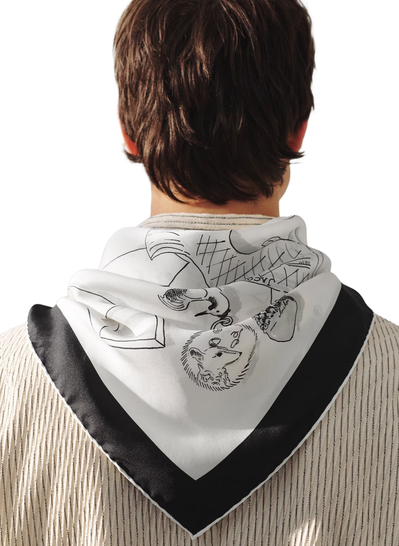 Le grand foulard Cocktail en soie JACQUEMUS Multicolour
