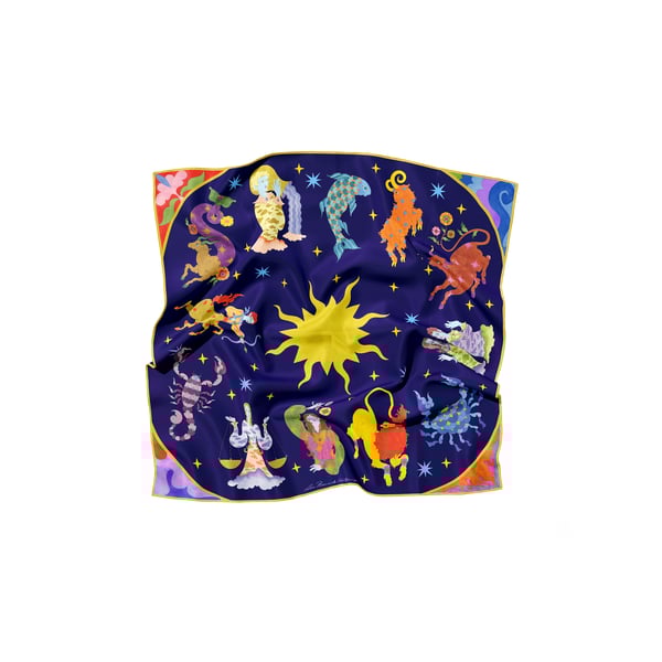 Foulard motif astro