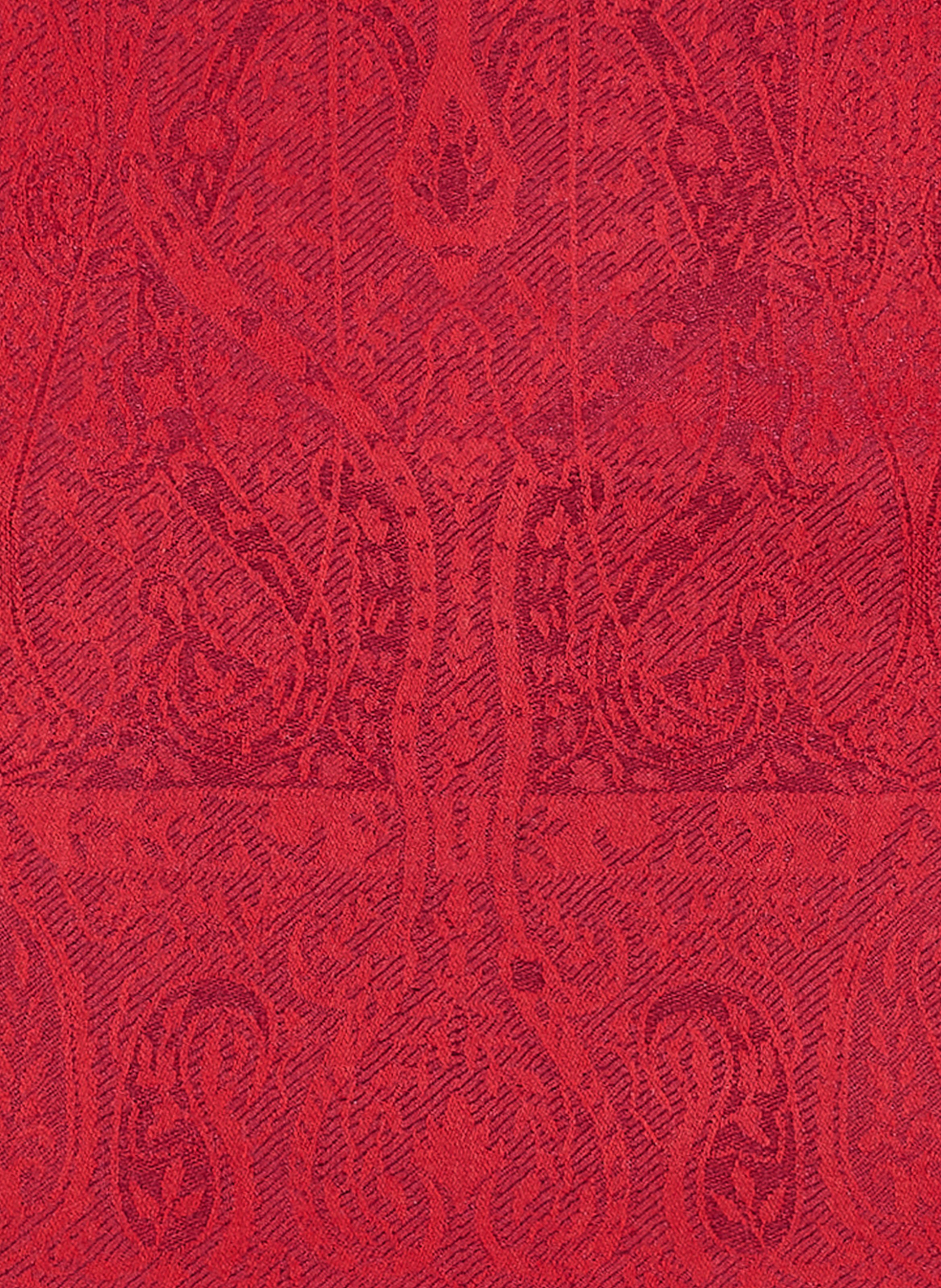 Foulard Palma Bougainvillier en laine et soie PETRUSSE Rose