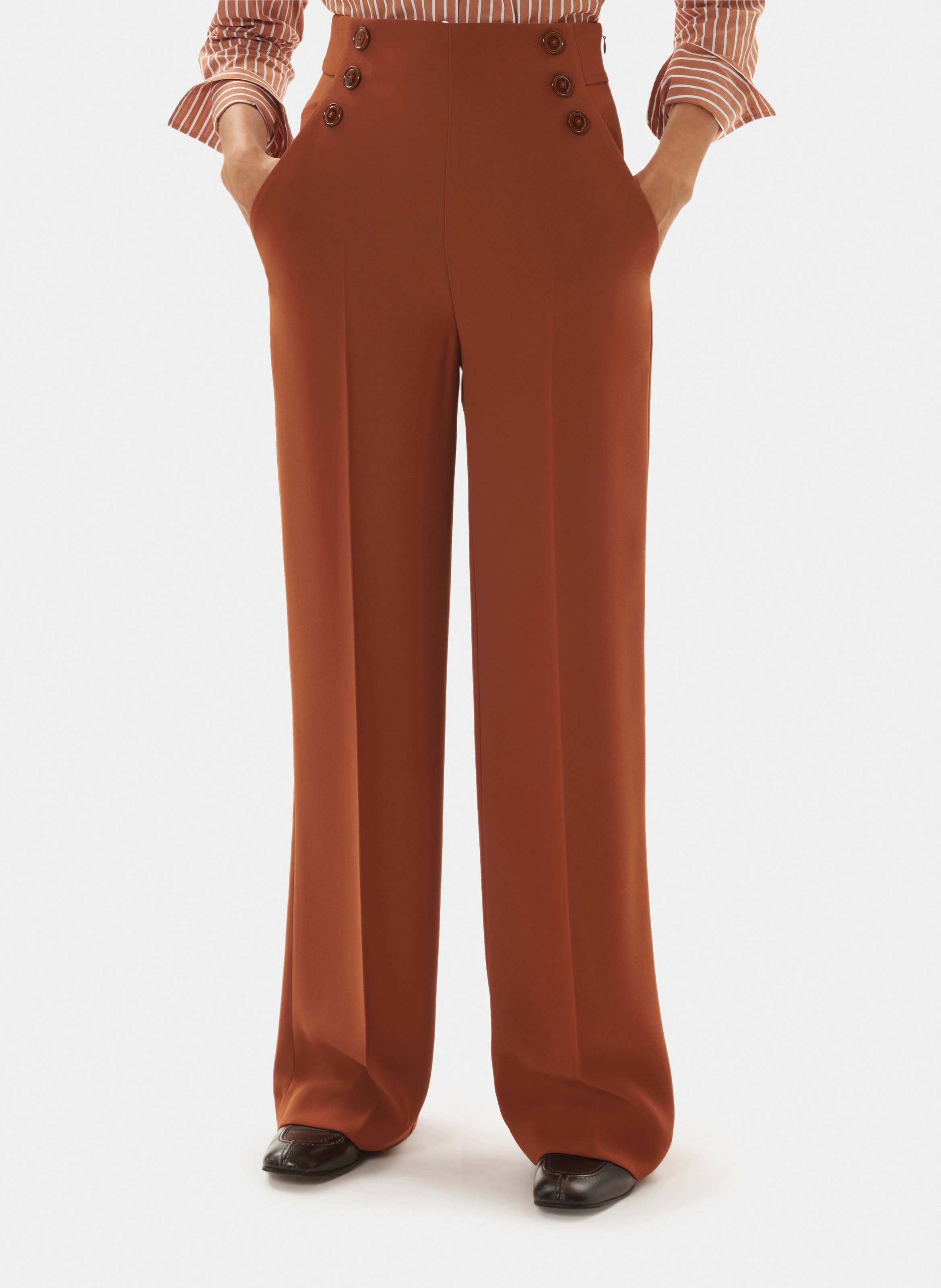 Pantalon pilar TARA JARMON Marron