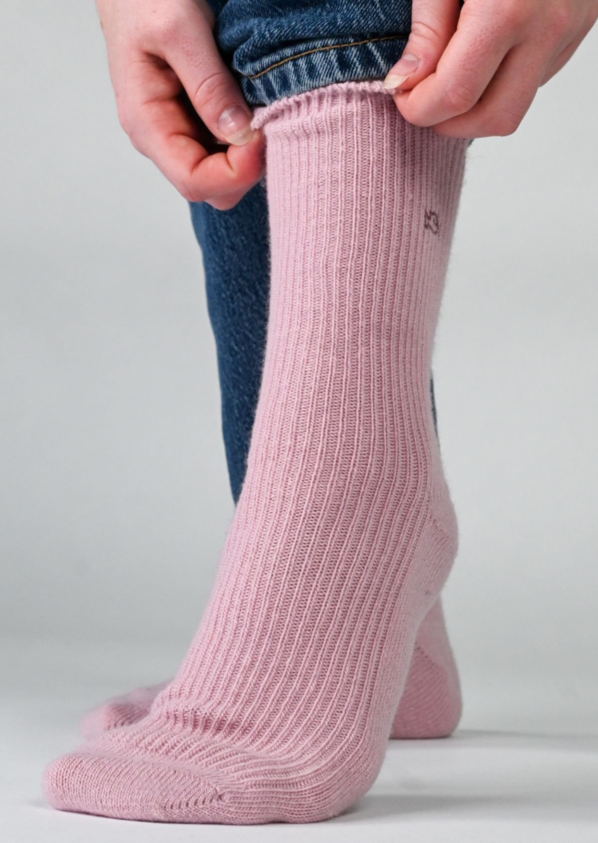 Chaussettes en laine BILLYBELT Rose