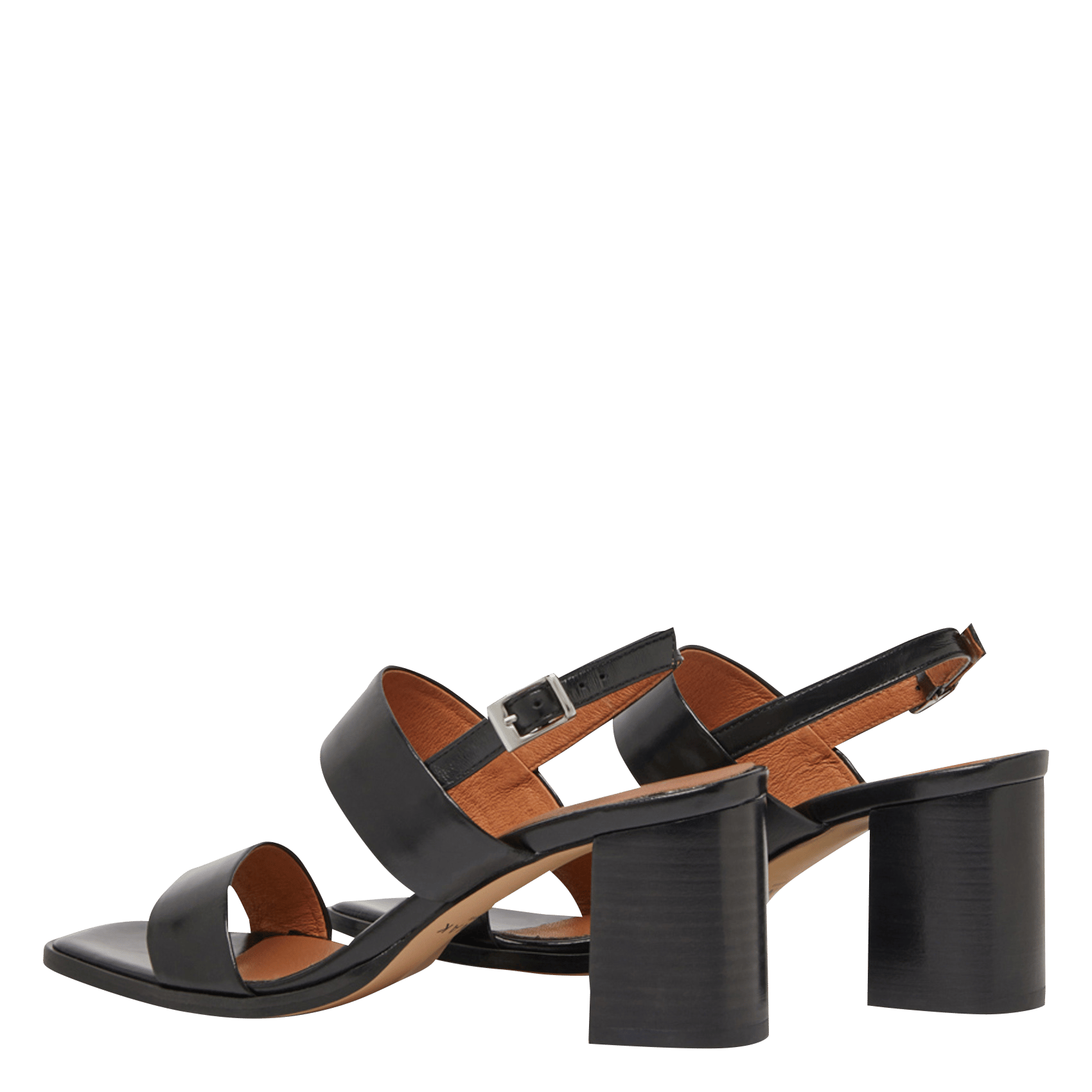 Sandales à talon en cuir valmont JONAK Noir