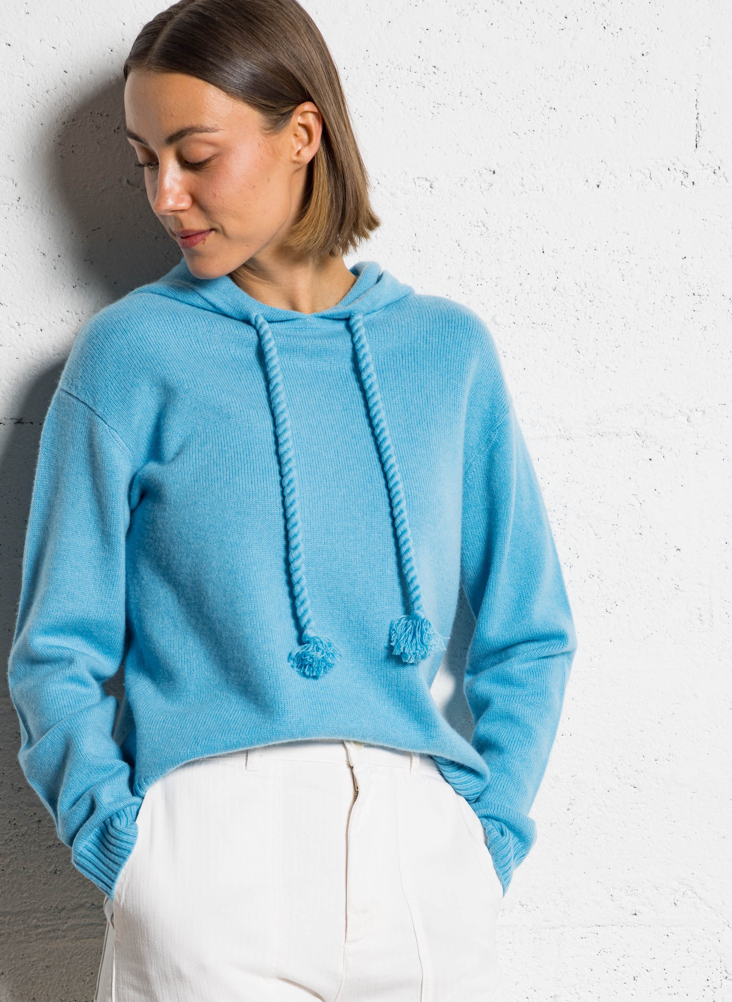Pull oversize en cachemire bakia KUJTEN Bleu