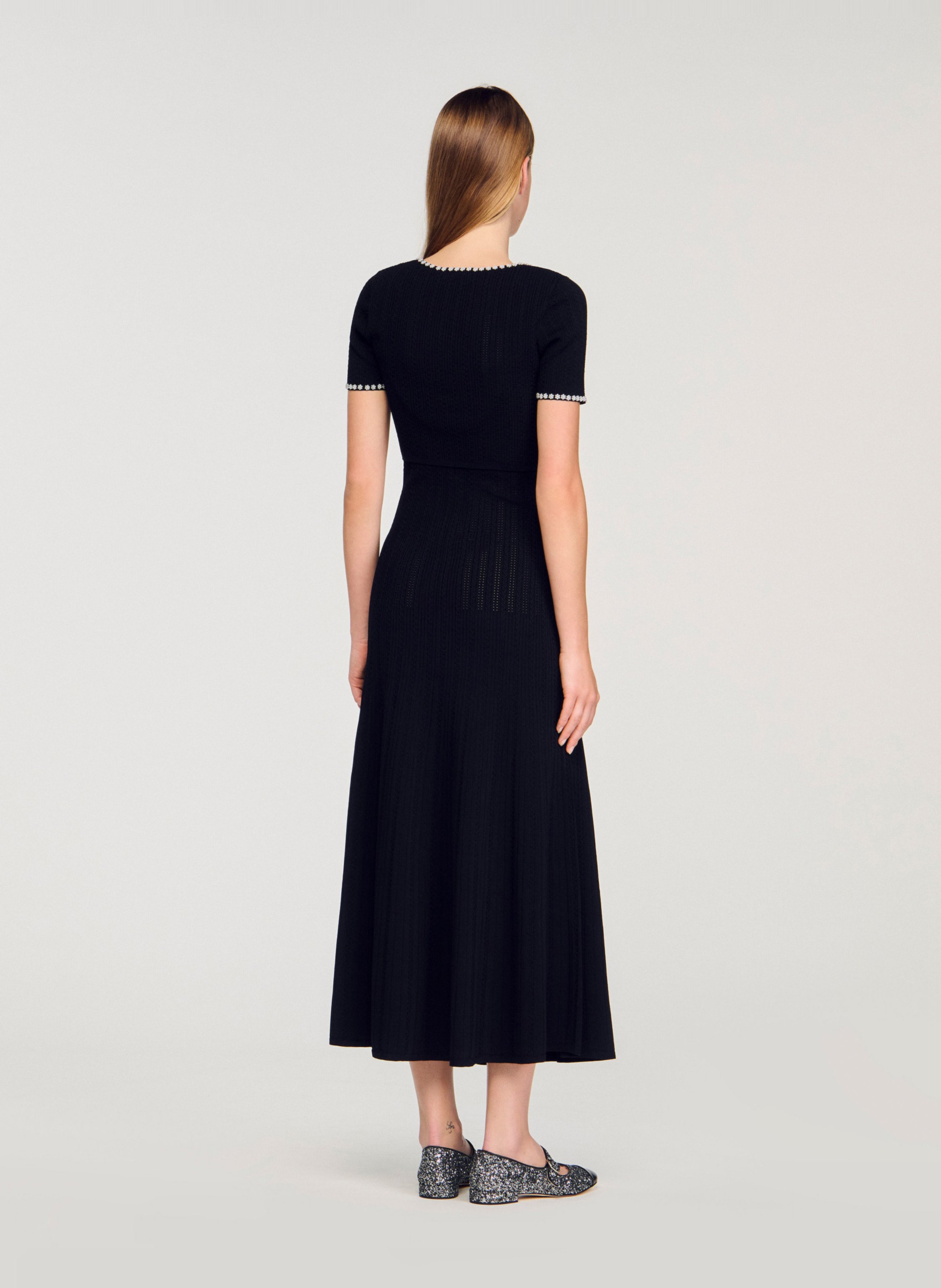 Gilet col rond SANDRO Noir