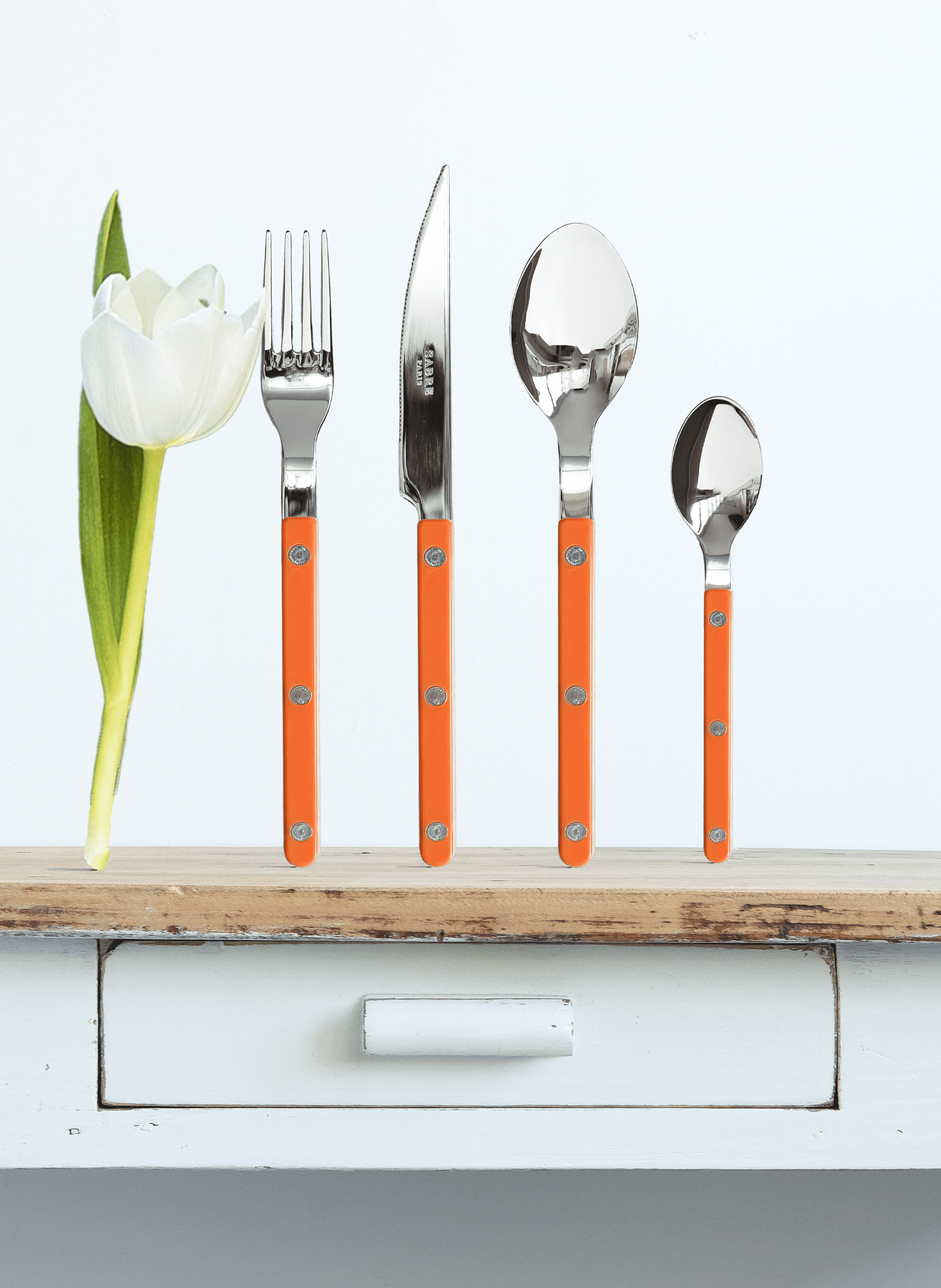 Couteau de table, bistrot SABRE PARIS Orange