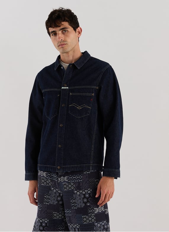 Straight cotton denim jacket | Blue by REPLAY Straight cotton denim jacket Blue