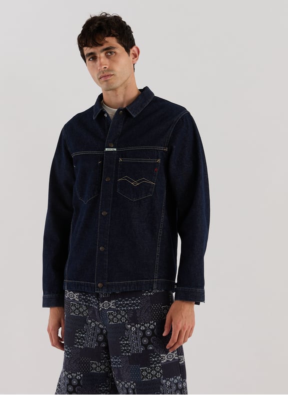 Straight cotton denim jacket Blue by REPLAY REPLAY Straight cotton denim jacket Blue