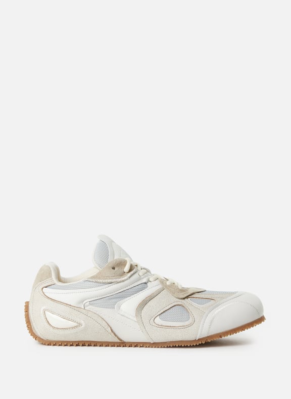Multi-material leather sneakers Beige by AXEL ARIGATO AXEL ARIGATO Multi-material leather sneakers Beige