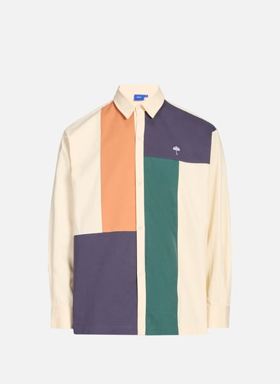 Oversized cotton shirt with patterns HELAS CAPS Oversized cotton shirt with patterns HELAS CAPS