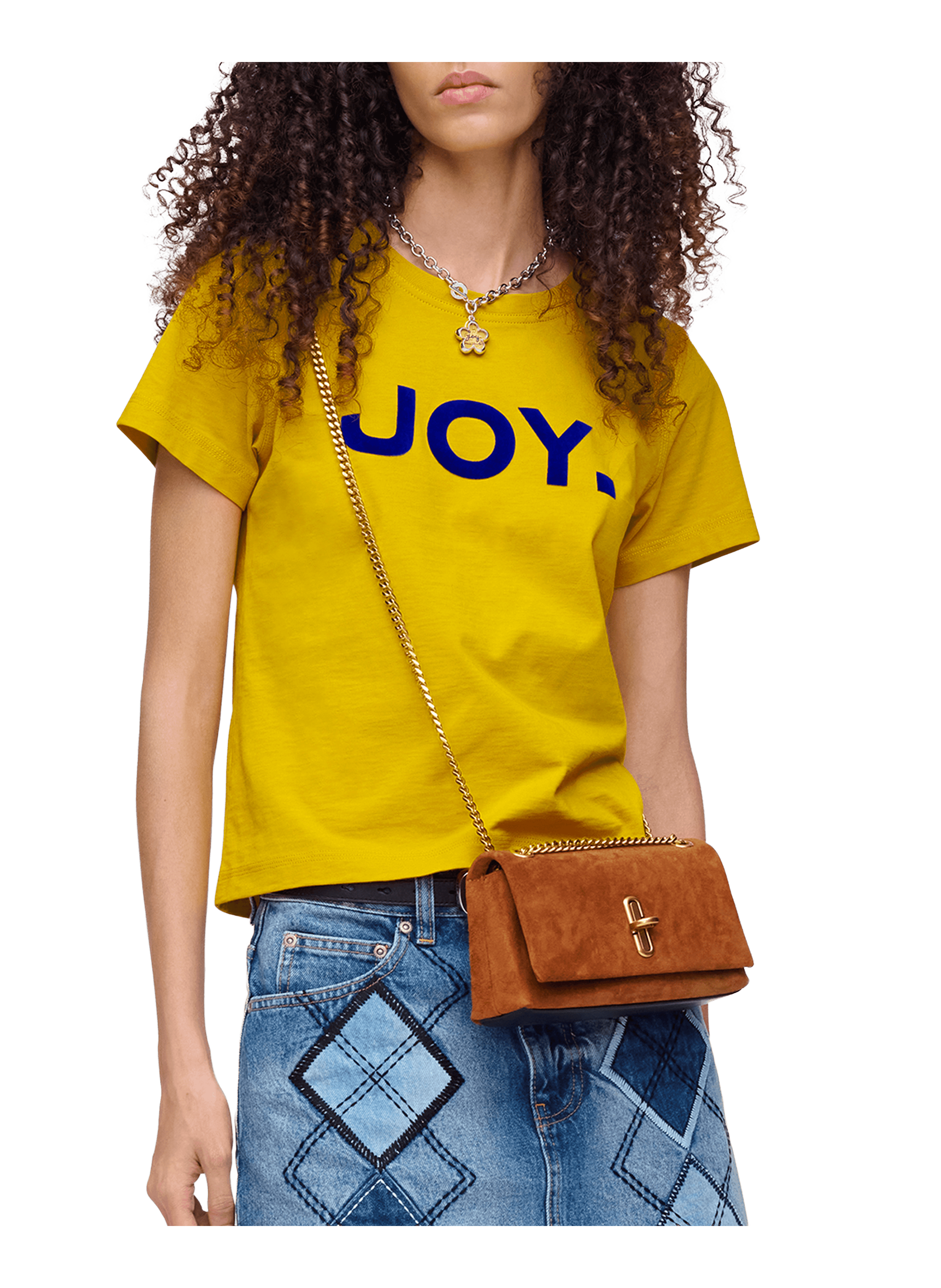 Bag The Suede Dual Chain Mini Bag MARC JACOBS Brown