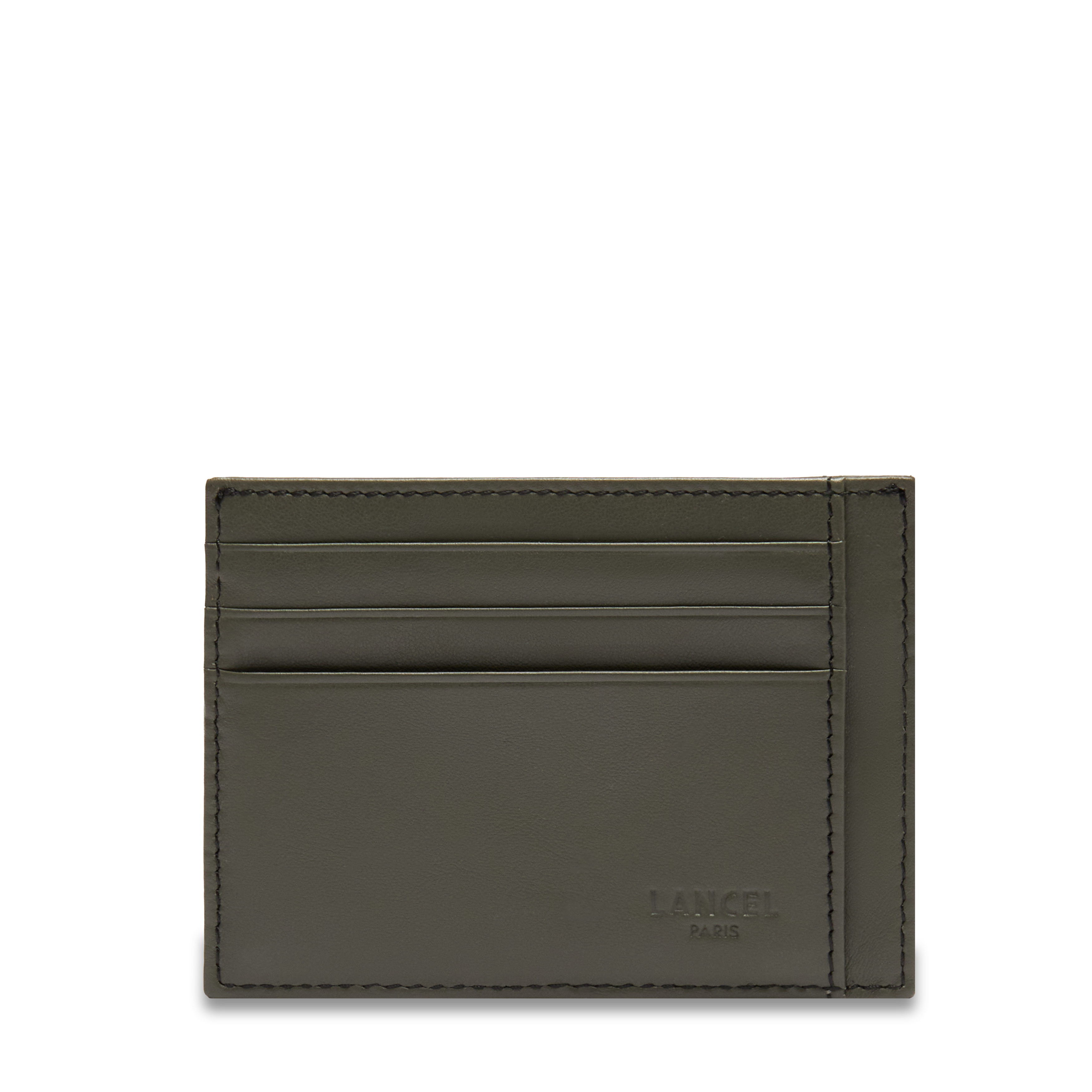 Porte-cartes léon de lancel en cuir LANCEL Noir