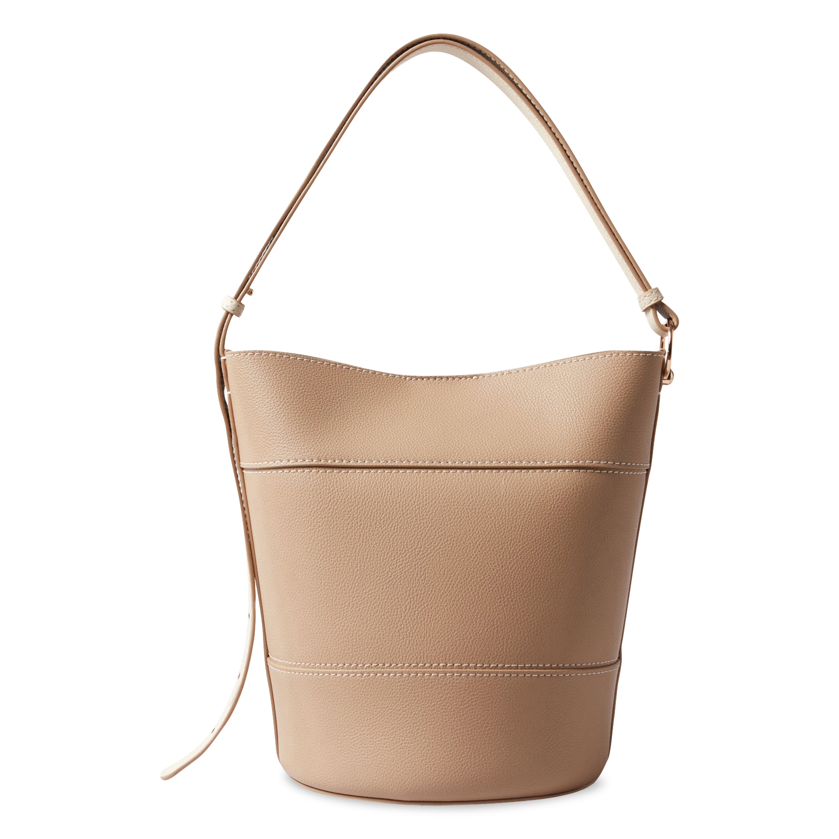 Sac seau en cuir CLAUDIE PIERLOT Beige