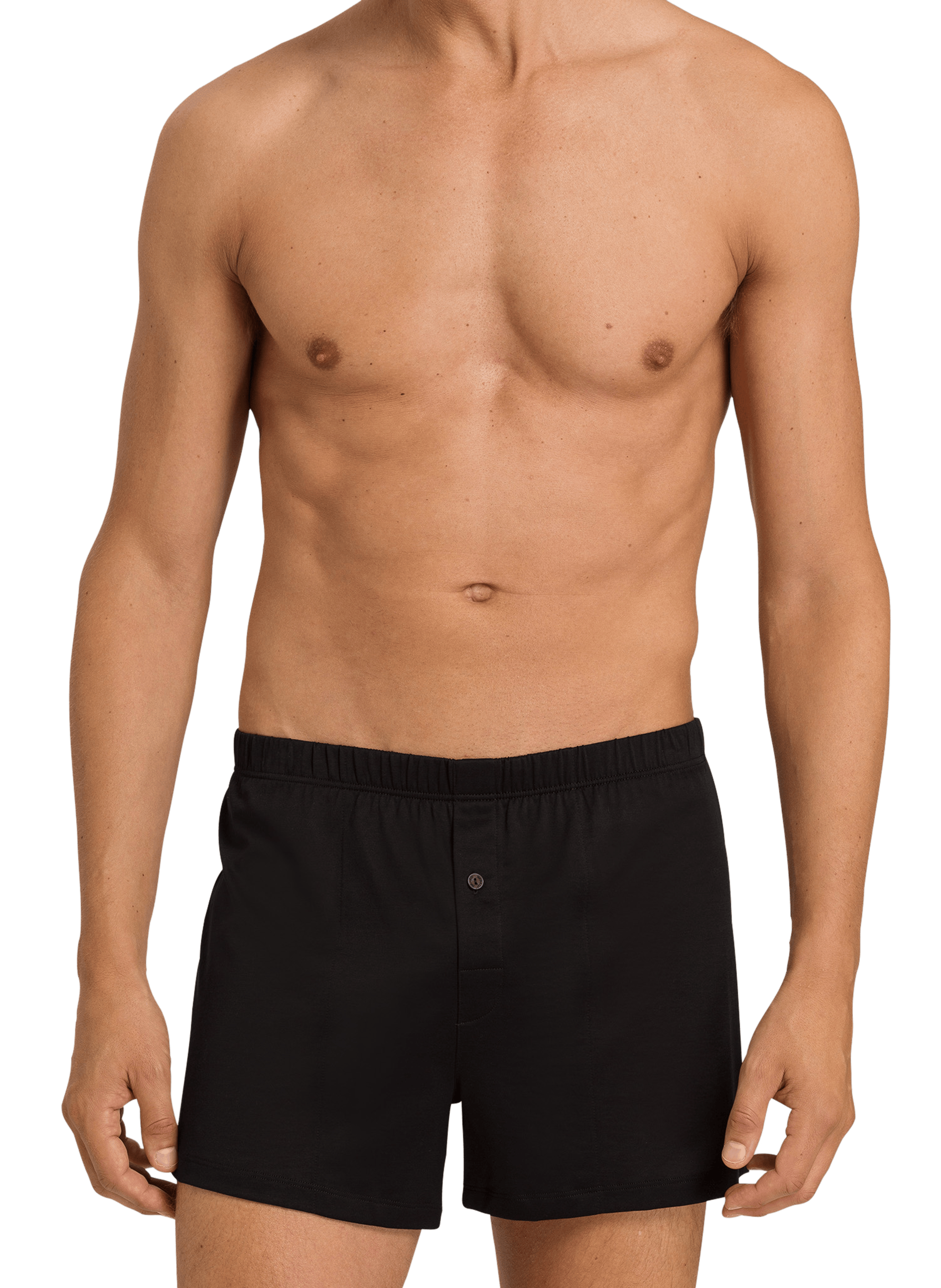 Cotton boxer shorts HANRO Black