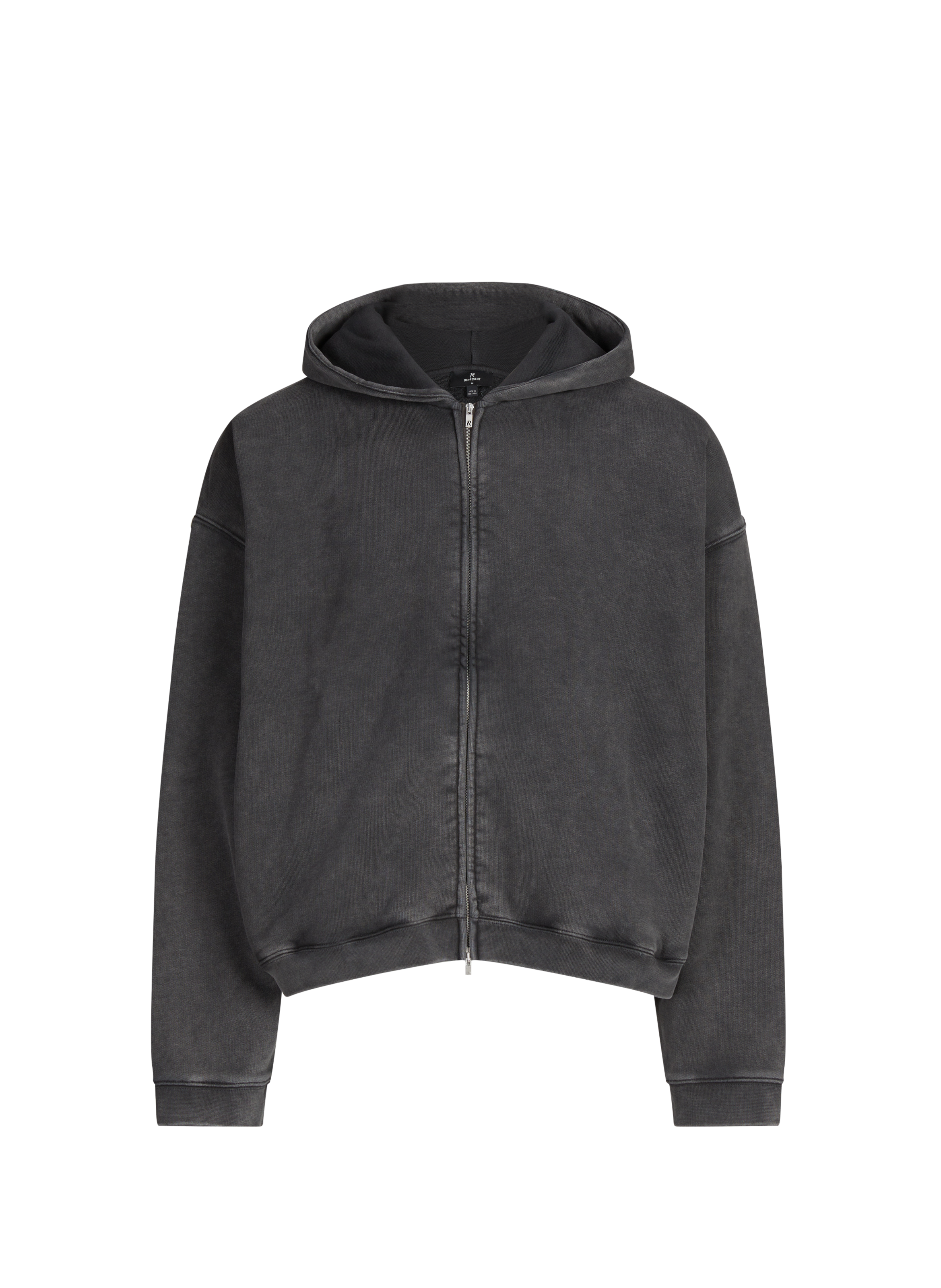 Pull ample à capuche en coton REPRESENT Gris