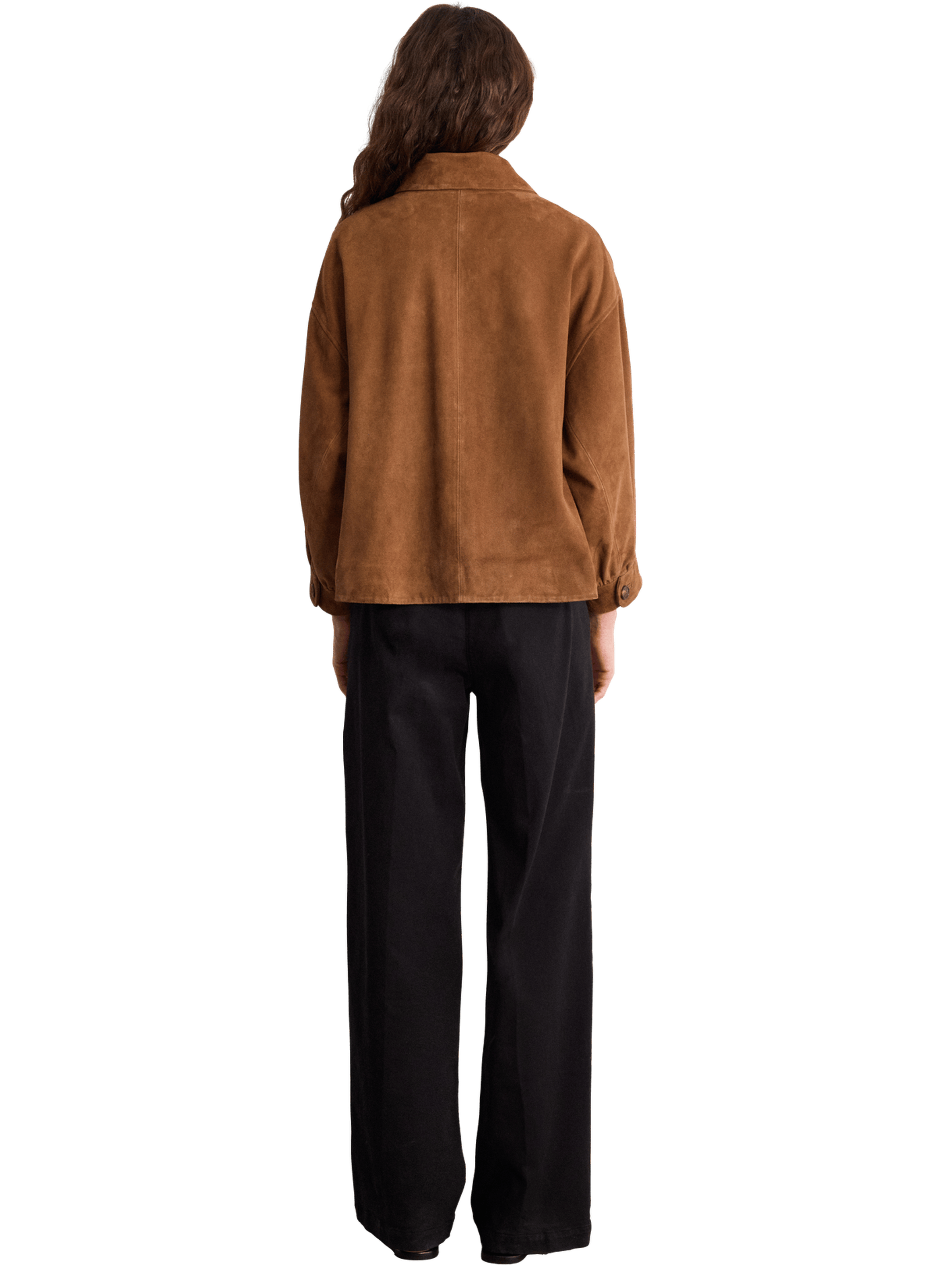 Surchemise en cuir velours - jeanne PABLO Beige