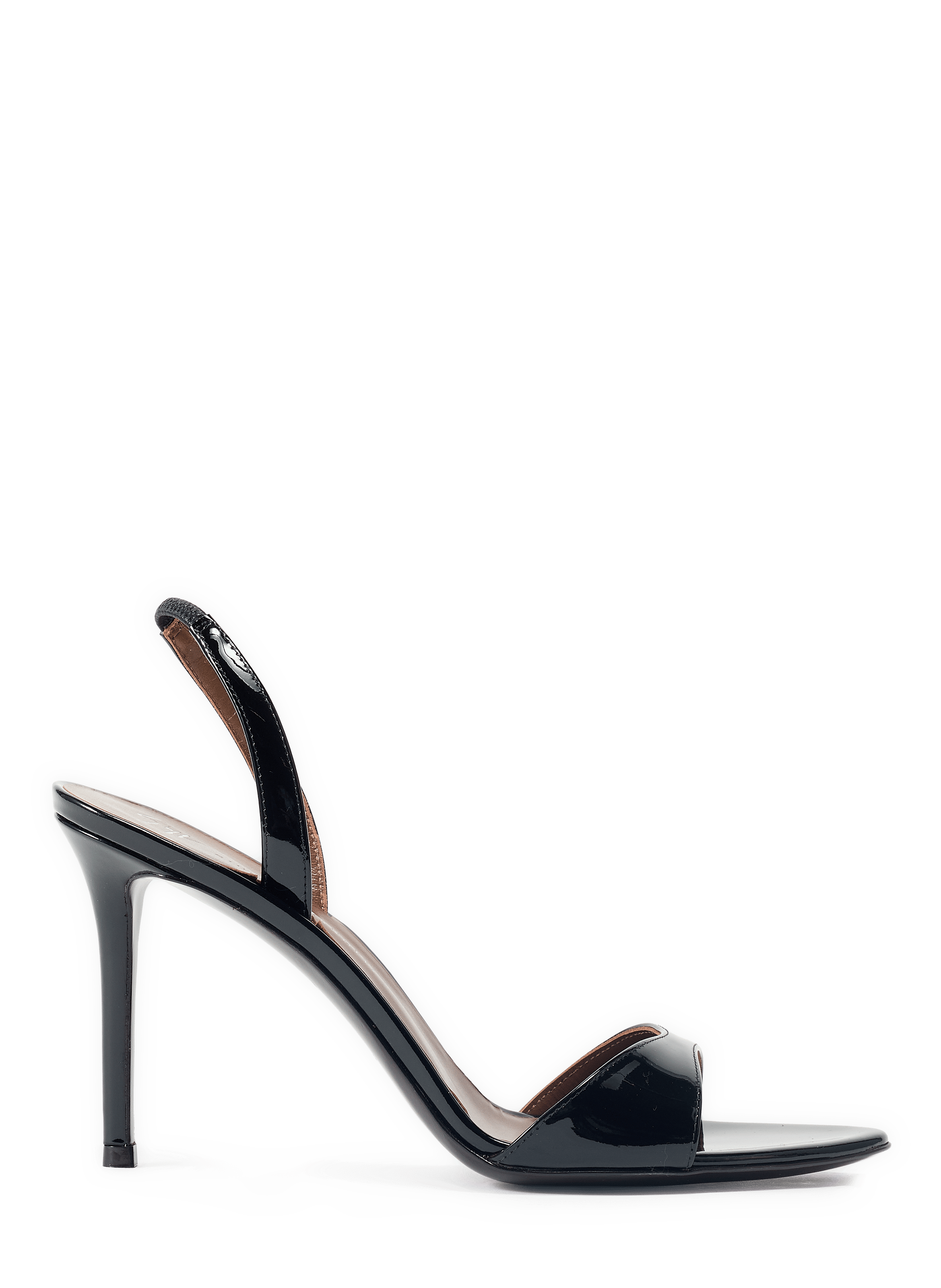 Sandales à talons Clandestino vernies en cuir GIUSEPPE ZANOTTI Noir