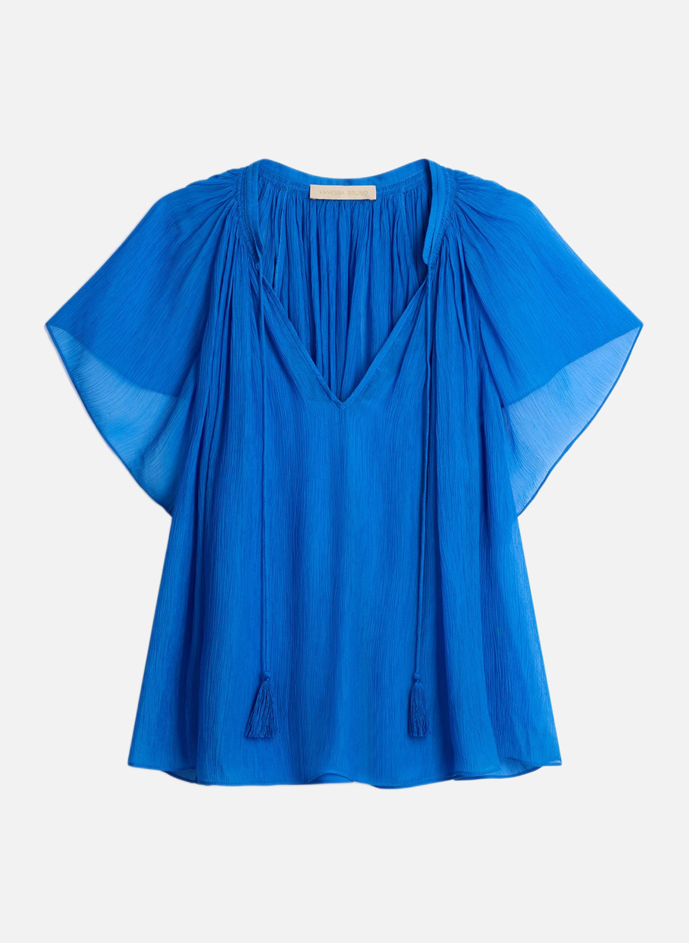 Blouse cantin VANESSA BRUNO Bleu