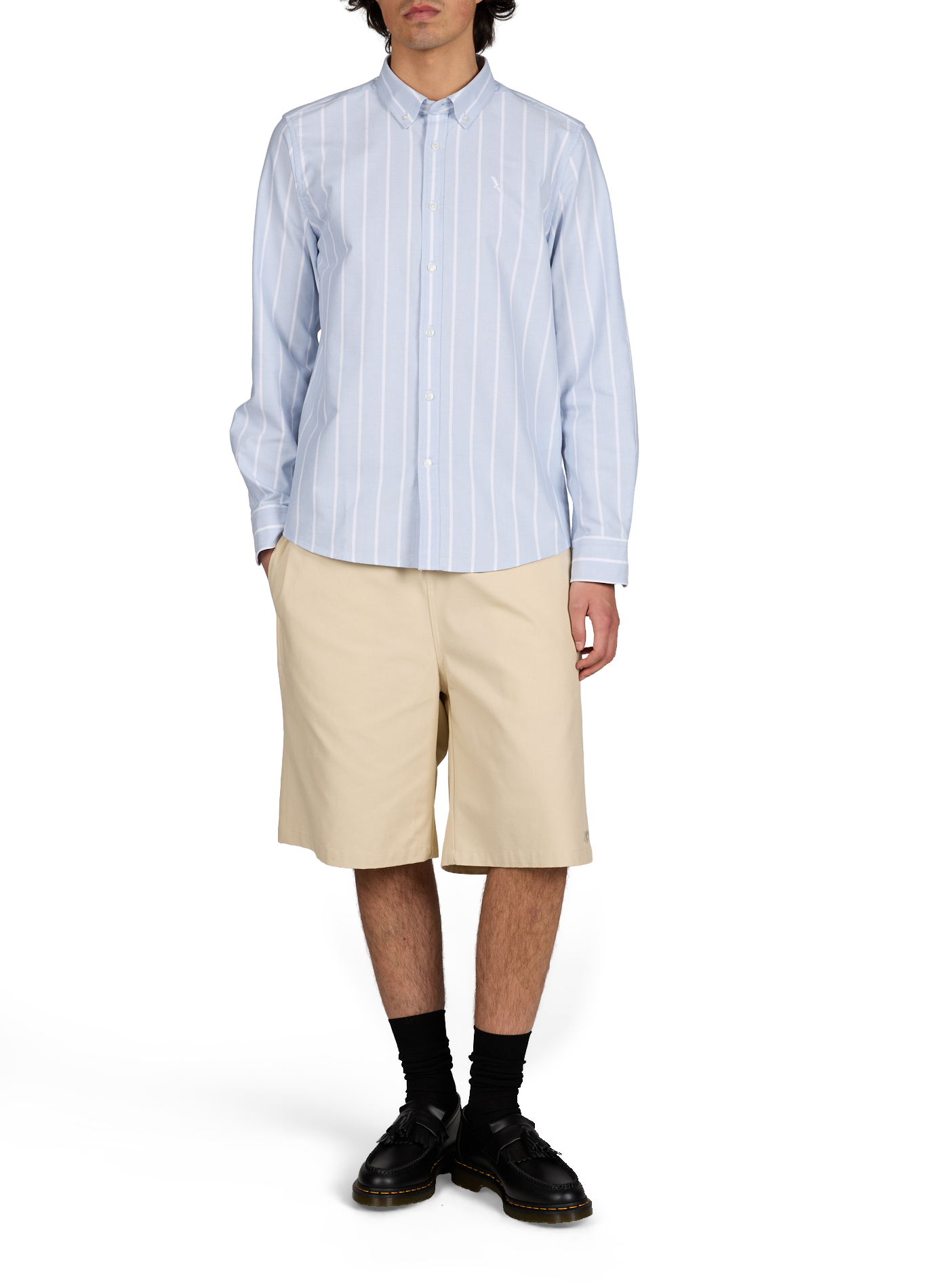 Chemise oxford rayée DRY FAST TEXTILE® AIGLE Bleu