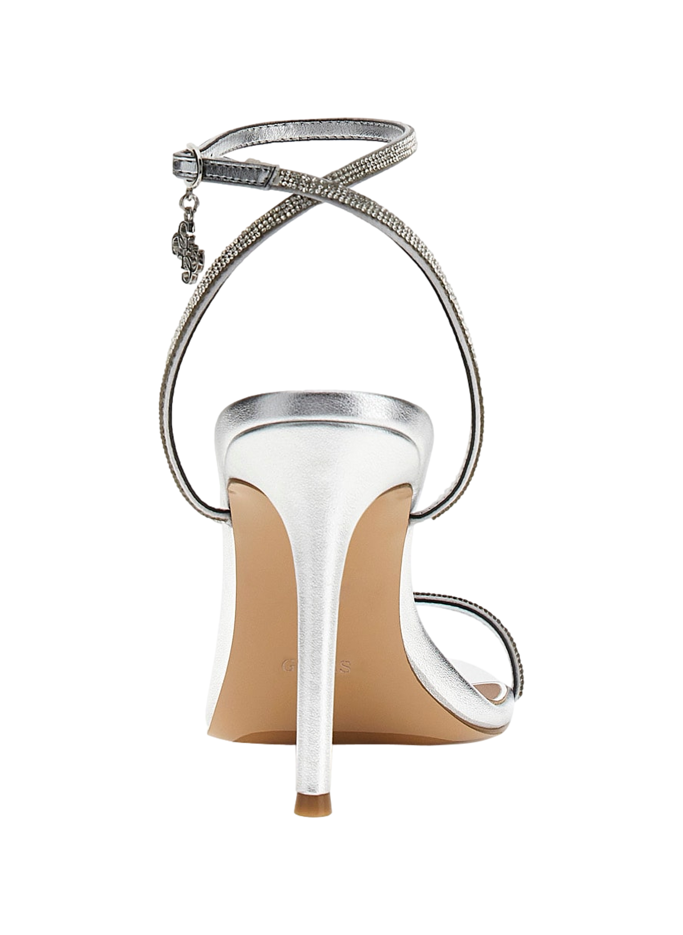 Sandales à talon Charmer à strass GUESS Argent