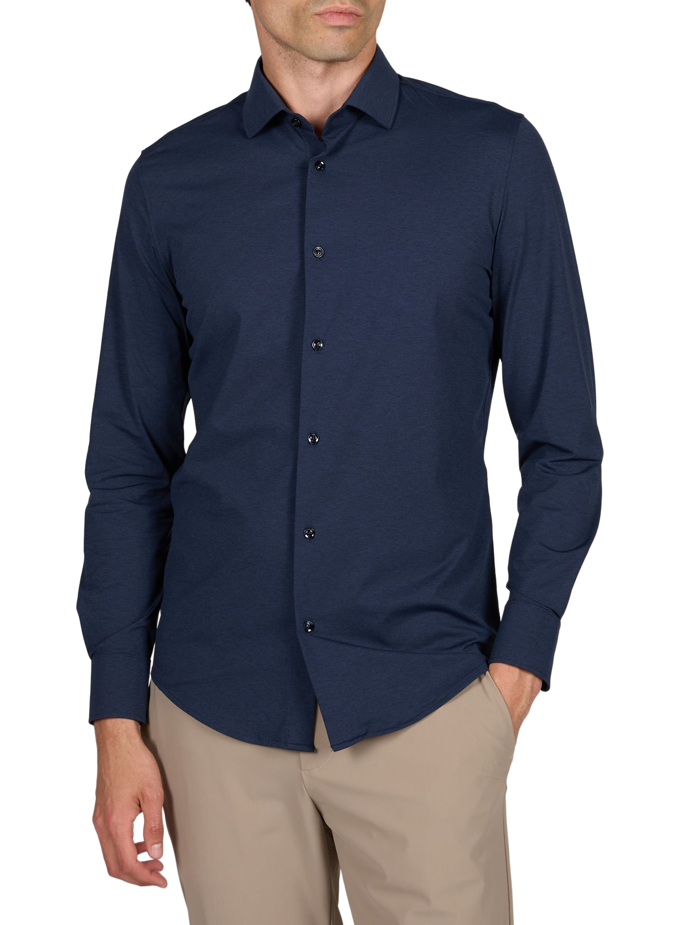 Straight classic collar shirt CRUNA Blue