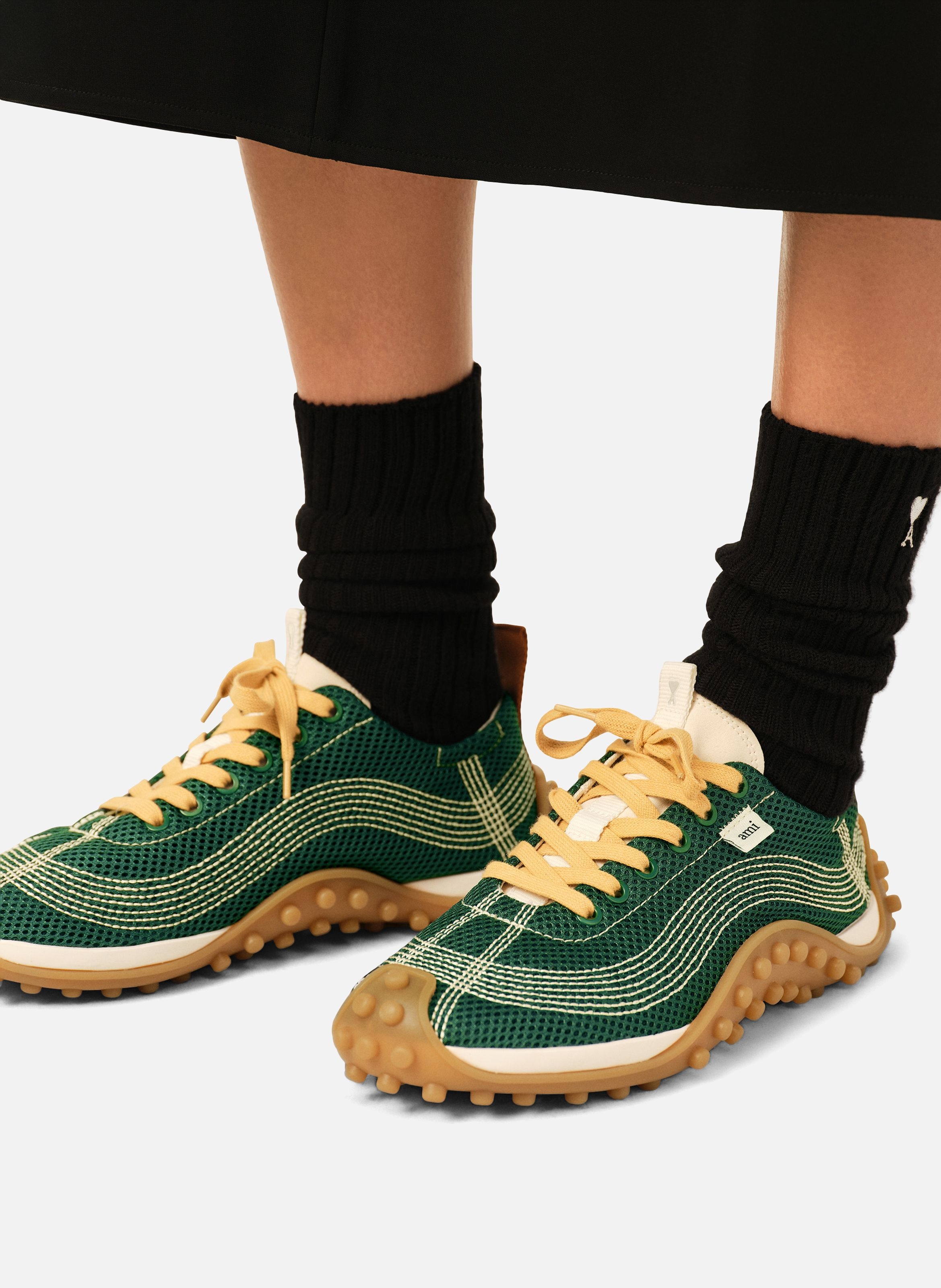 Sneakers mirage unisexes en mesh AMI PARIS Multicolore