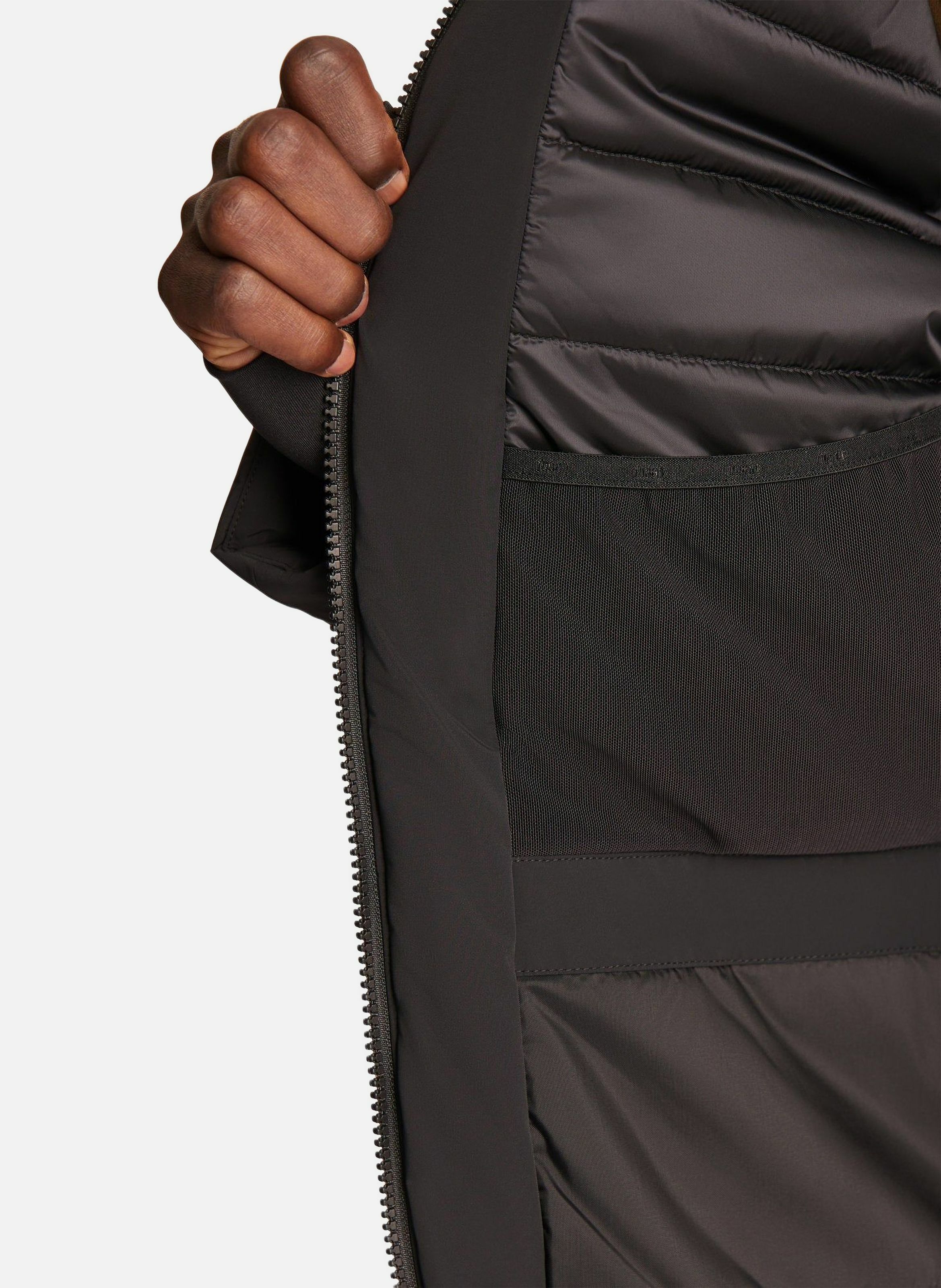 Blouson de ski constant col capuche coupe oversize FUSALP Noir