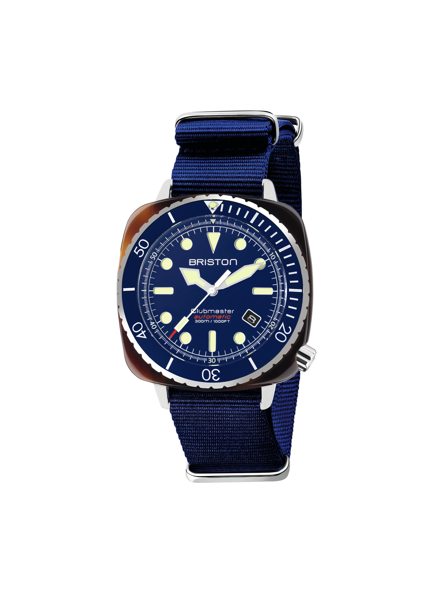 Montre Clubmaster Diver Pro en nylon BRISTON Bleu