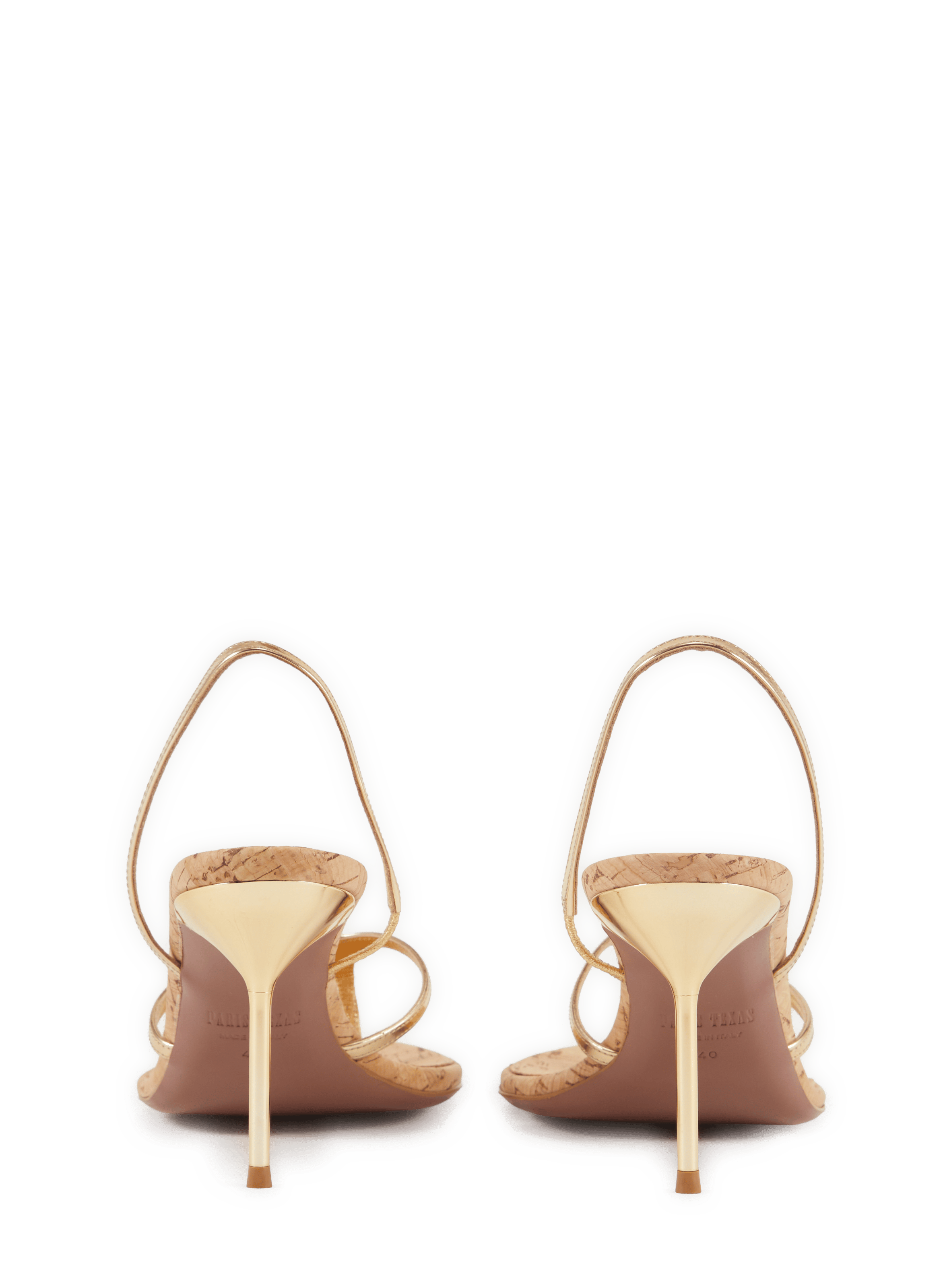 Sling-back brillantes Lidia en cuir  PARIS TEXAS Golden
