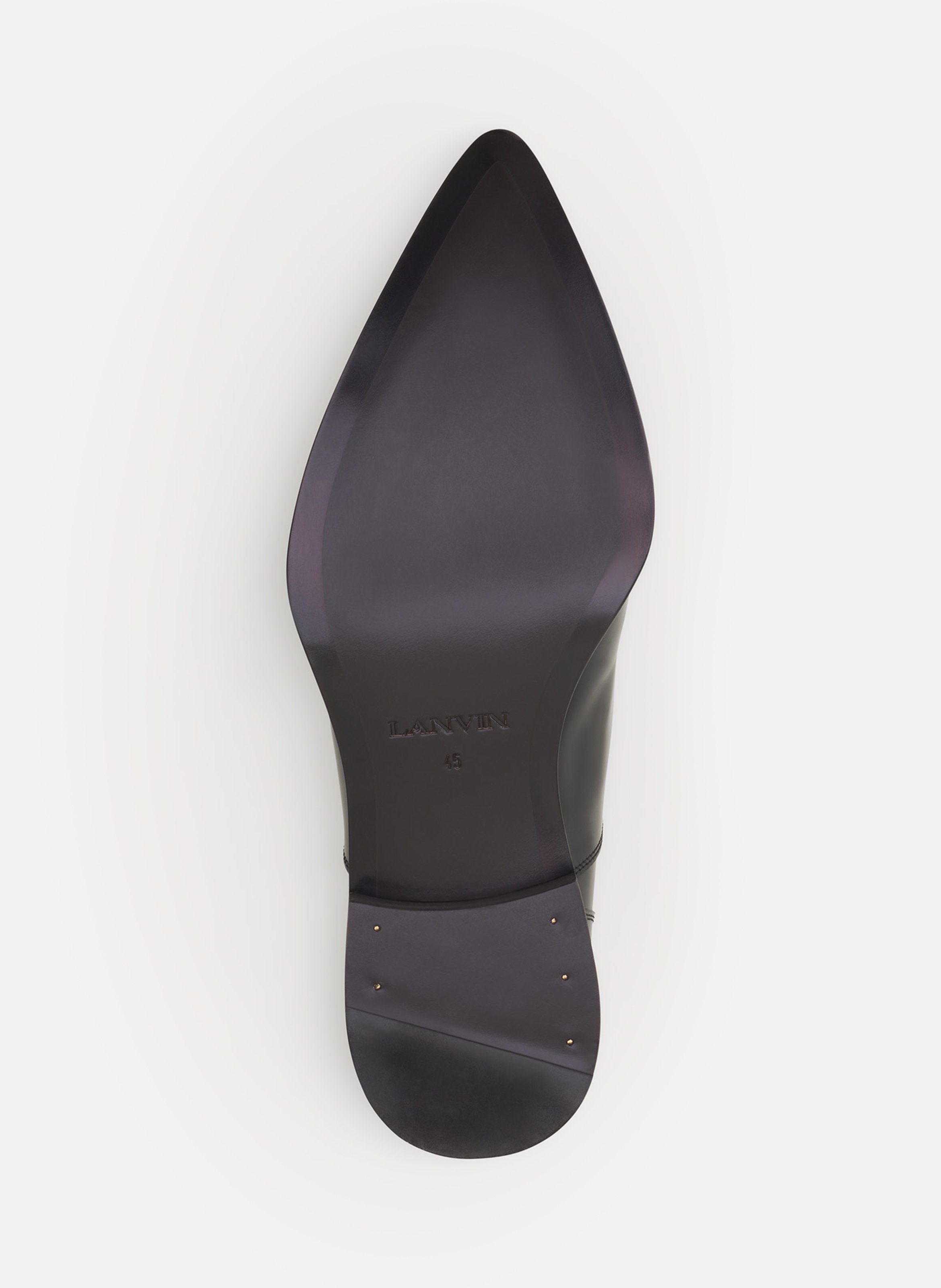 Monk en cuir brillant LANVIN Noir