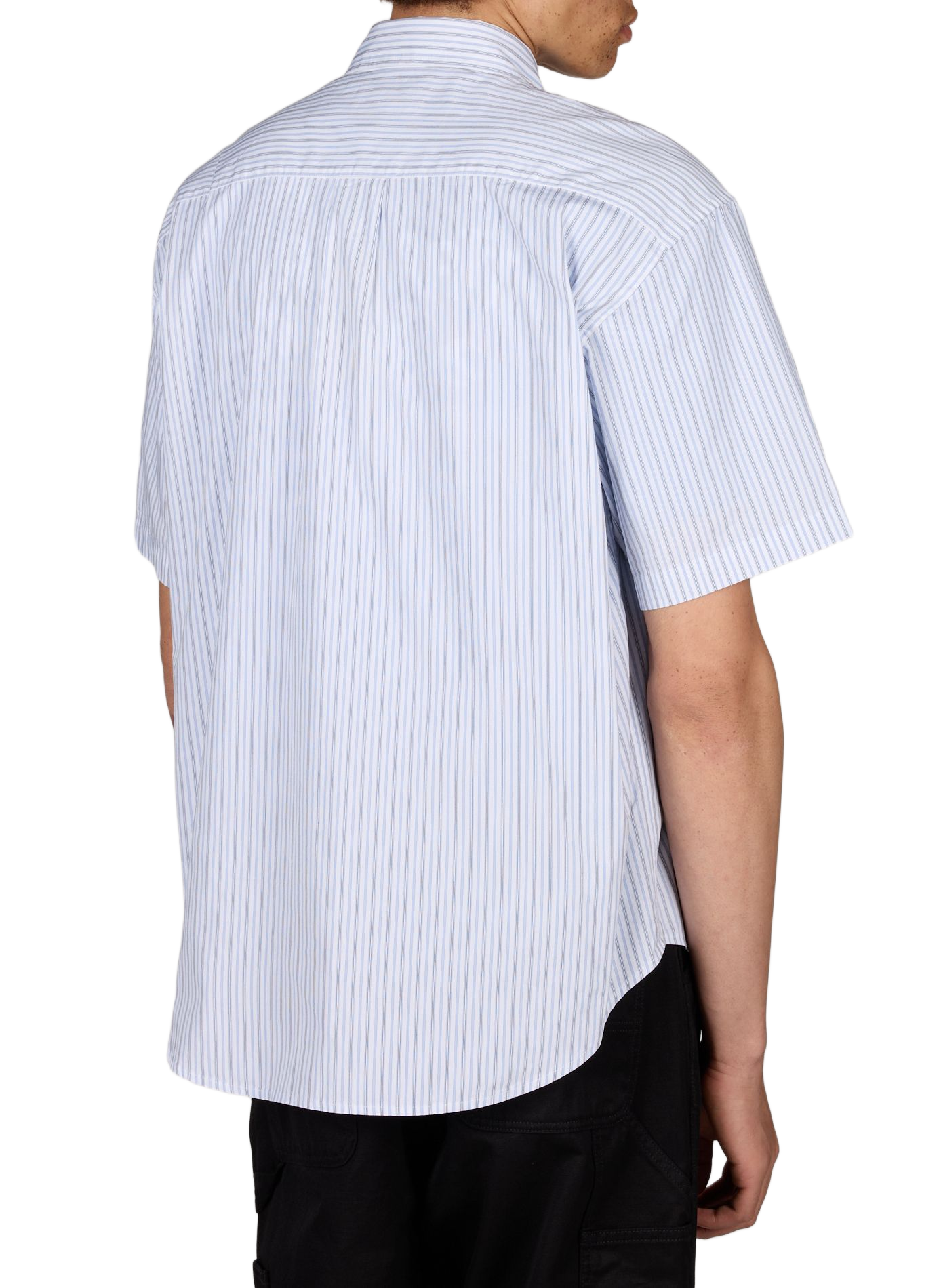 Short-sleeved cotton striped shirt CARHARTT WIP Multicolour
