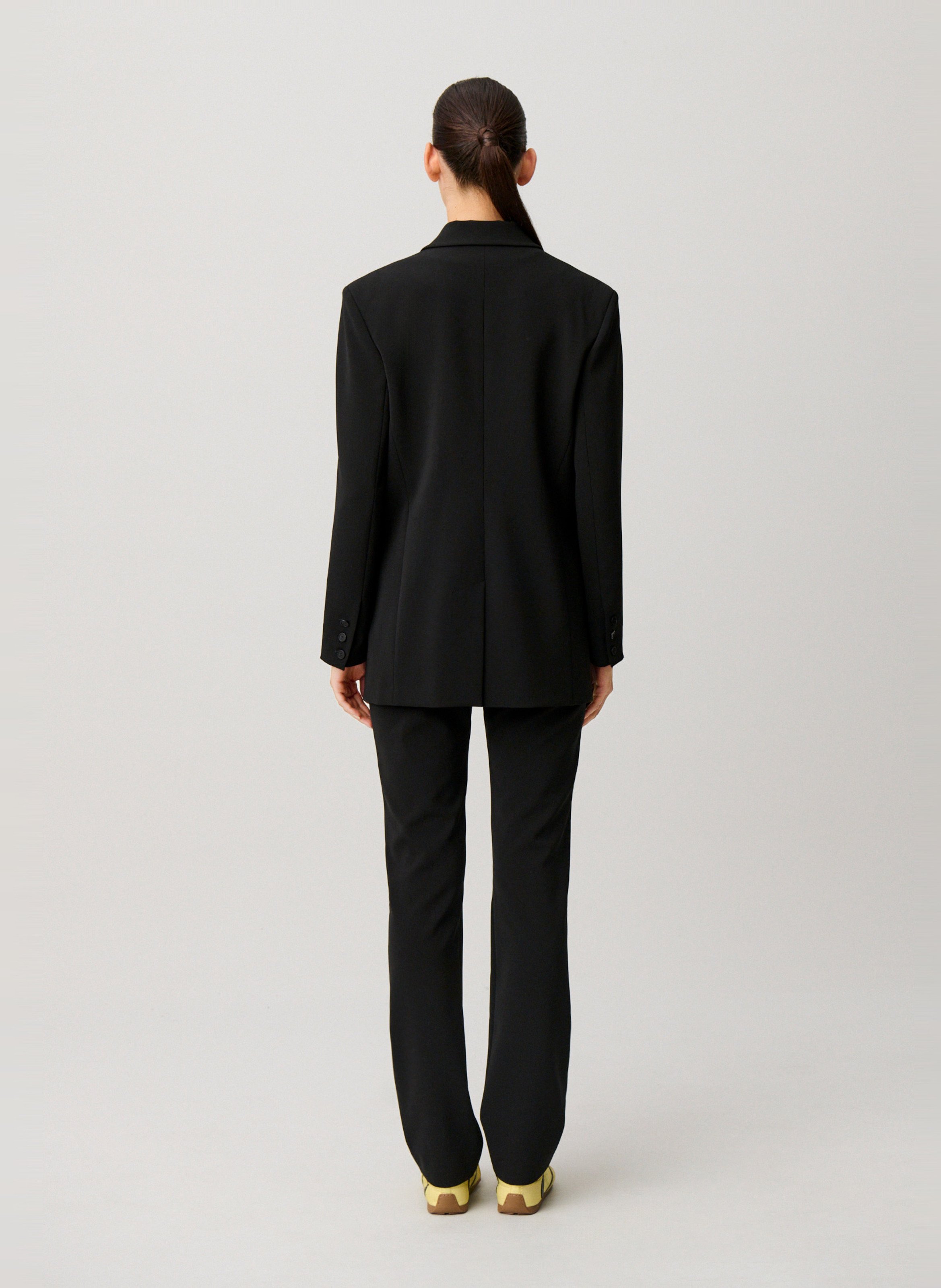 Veste tailleur droite à boutonnage croisé CLAUDIE PIERLOT Noir