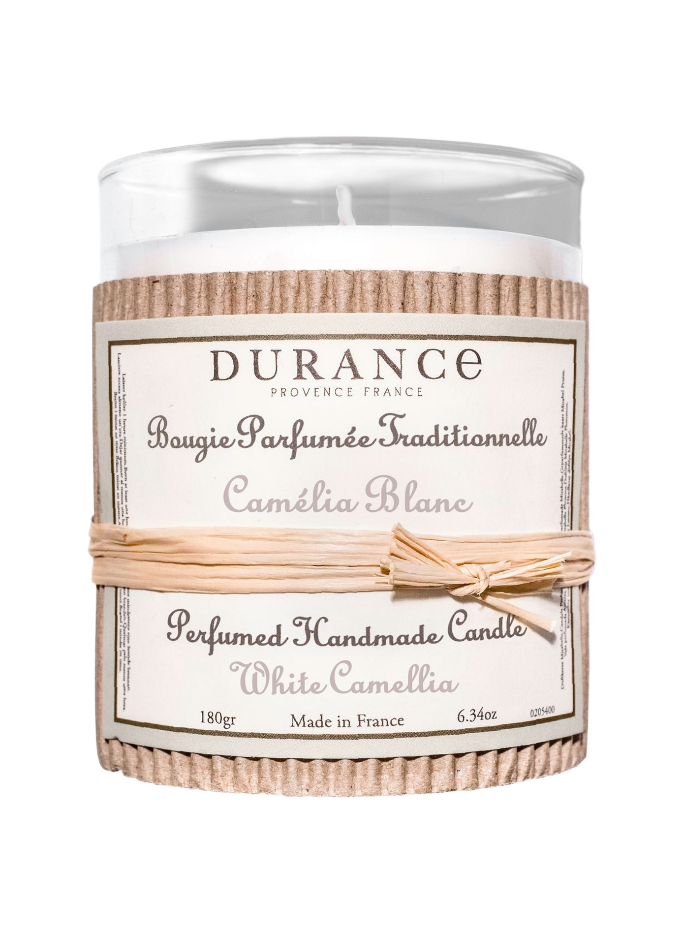 Bougie Parfumée Camélia Blanc 180g DURANCE Blanc