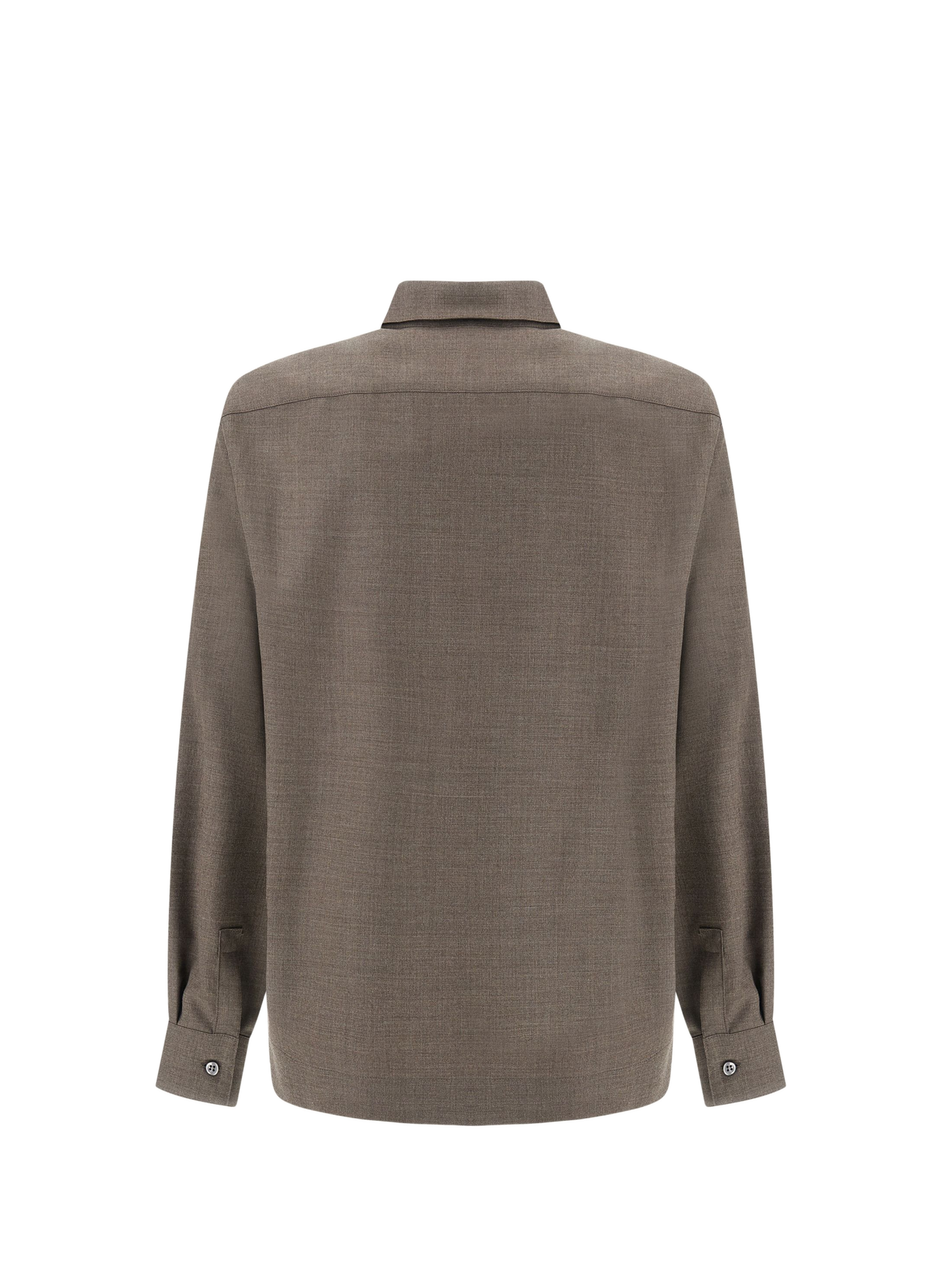 Straight wool shirt PAUL & SHARK Grey