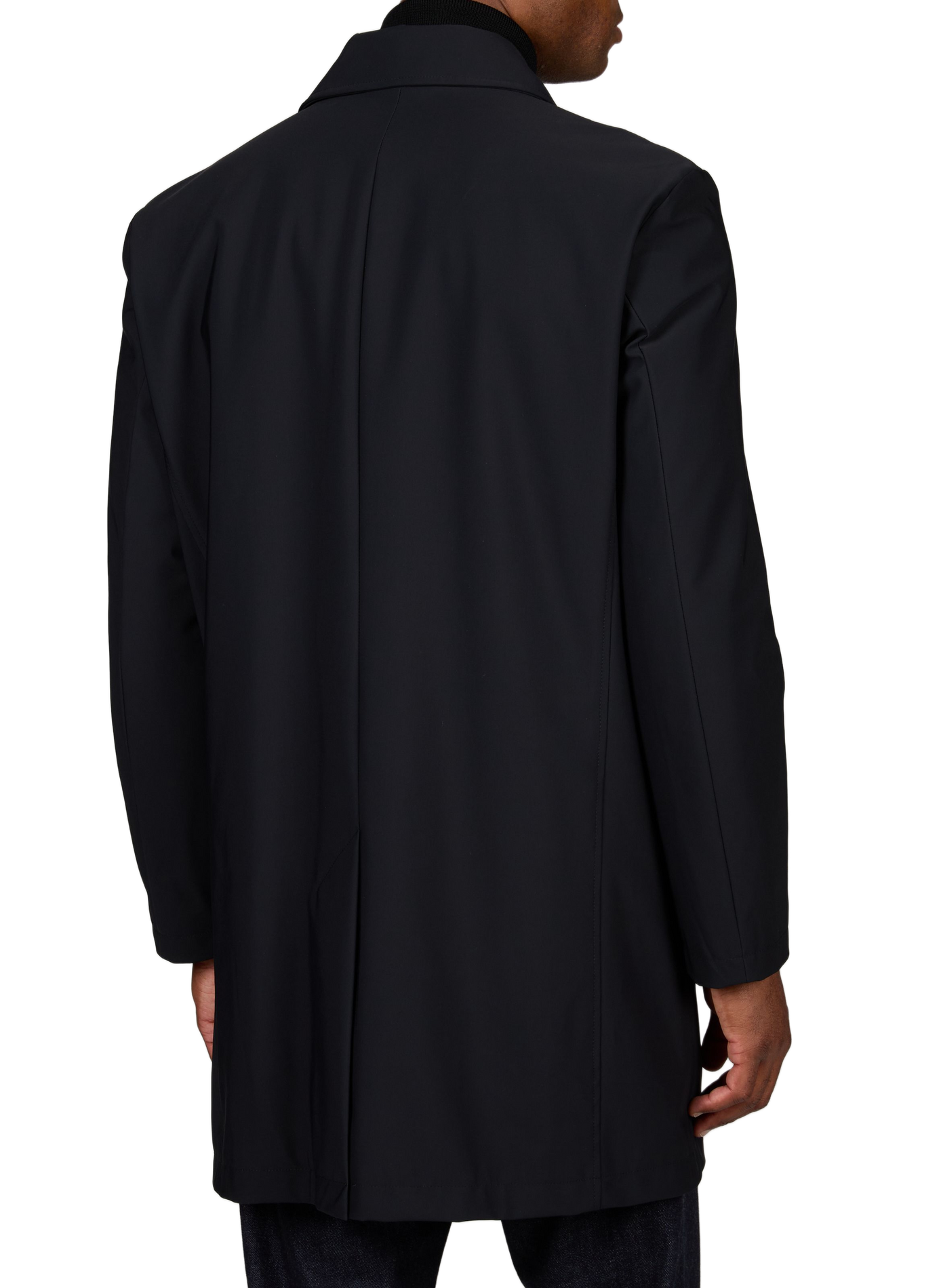 Lange rechte parka met klassieke kraag STRELLSON Blauw