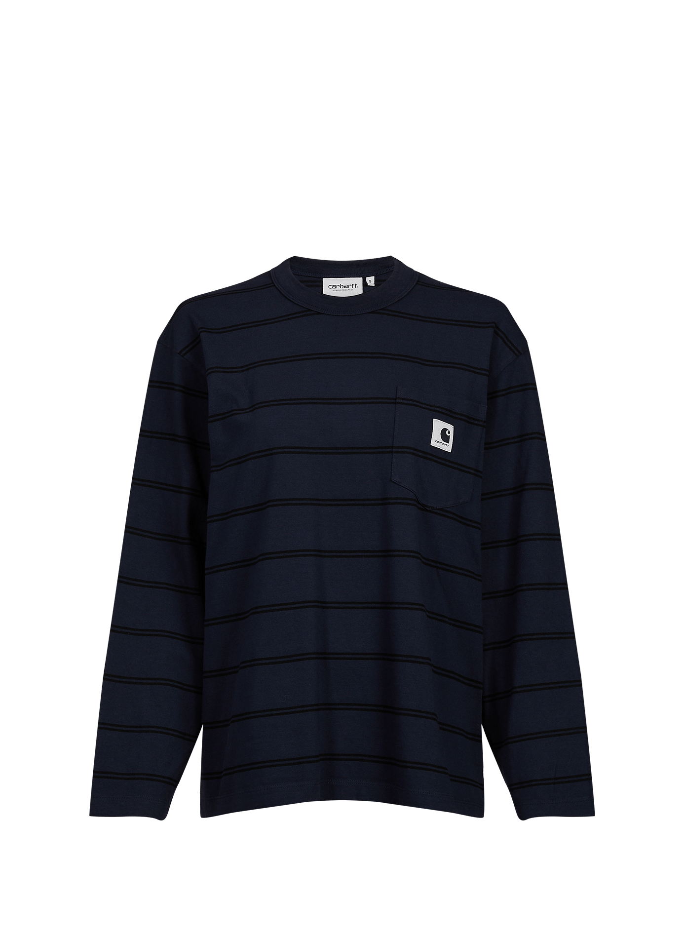 Round-neck striped straight T-shirt CARHARTT WIP Multicolour