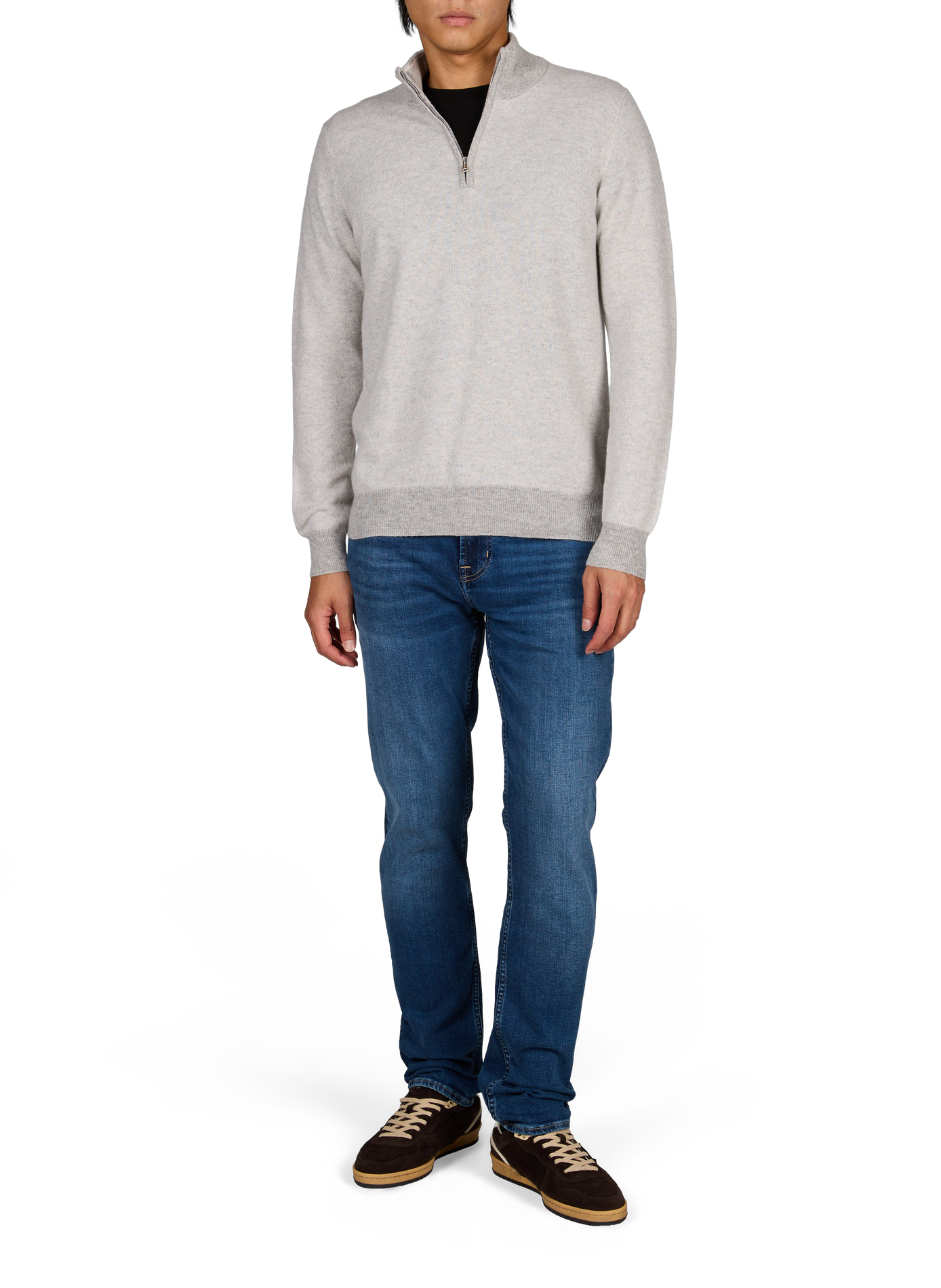 Straight-leg cotton-blend jeans 7 FOR ALL MANKIND Blue