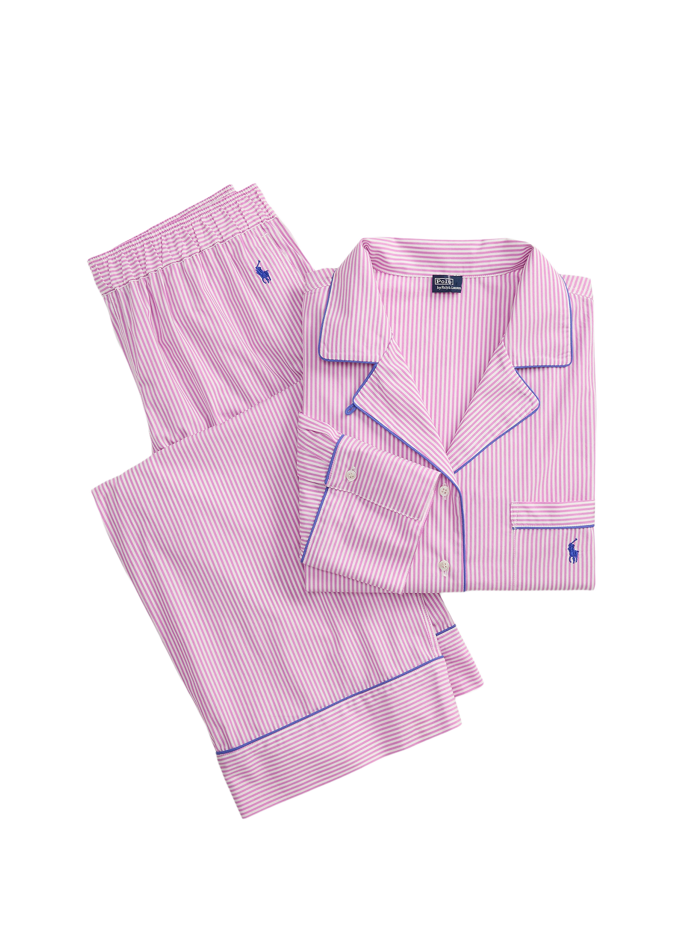 Ensemble de pyjama rayé en coton POLO RALPH LAUREN Rose