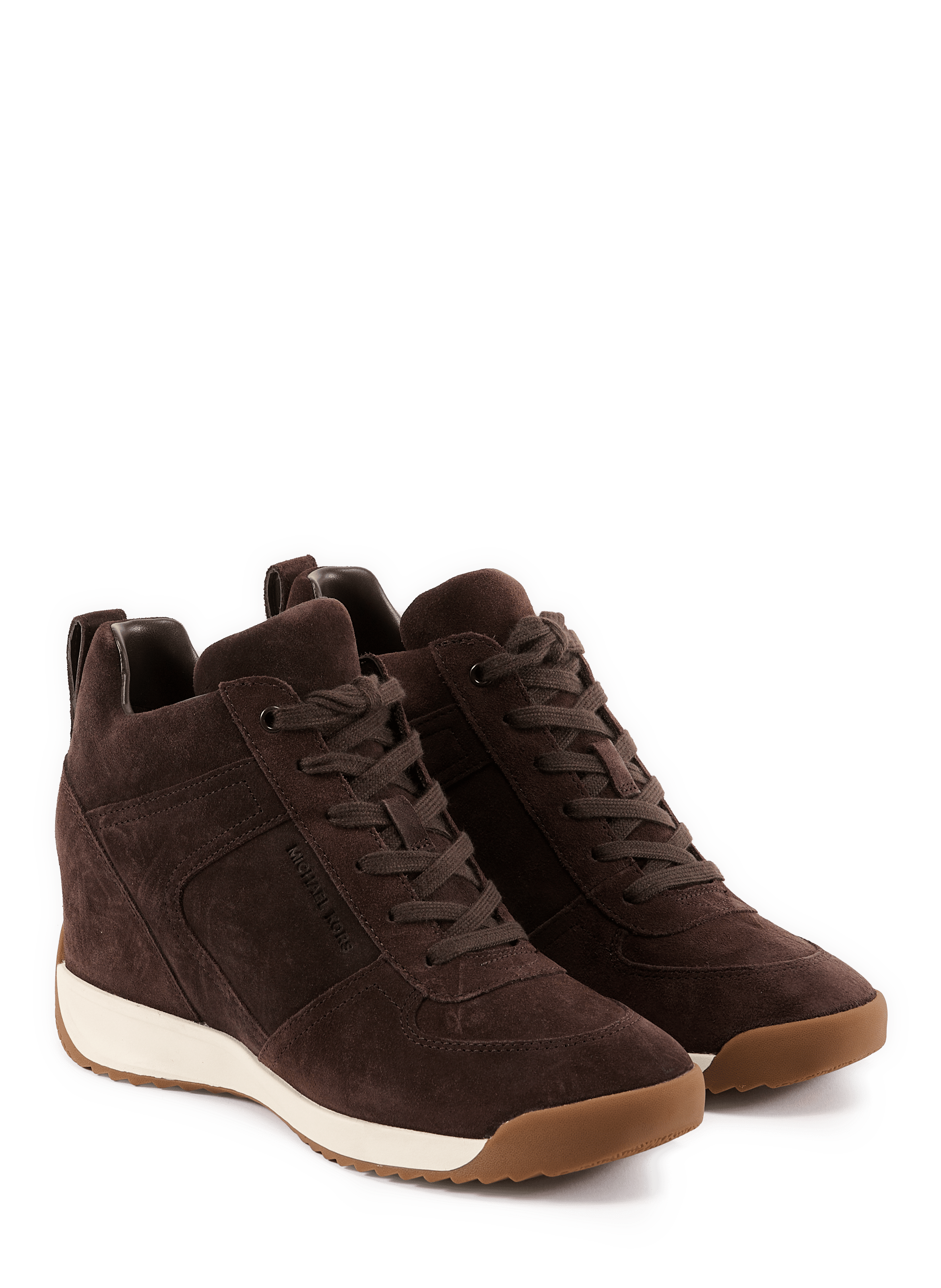 Baskets compensées en cuir MICHAEL KORS Brown