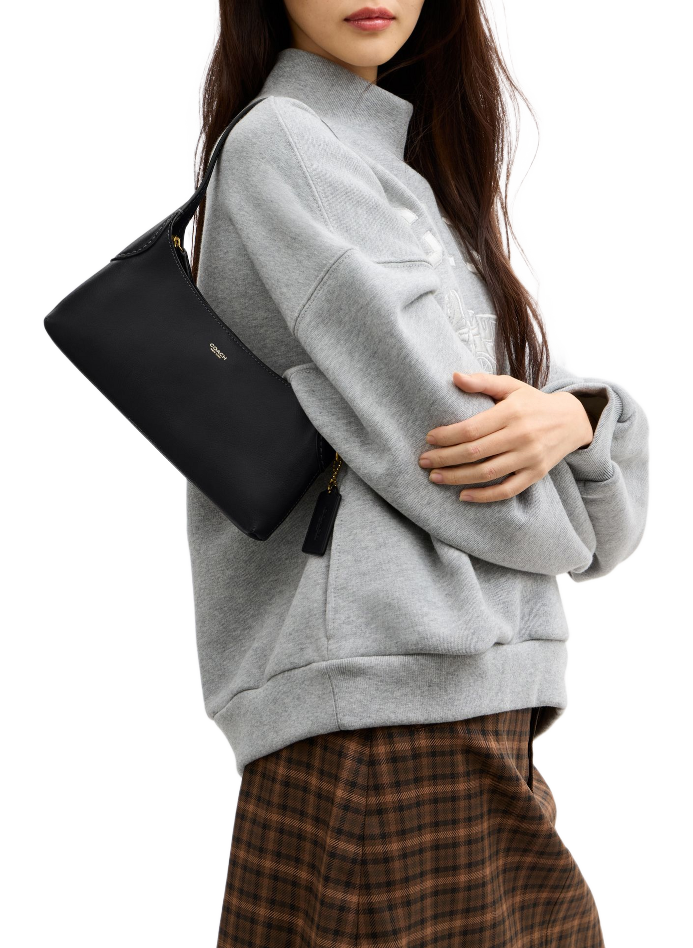 BROOKLYN 26 leather shoulder bag COACH Black