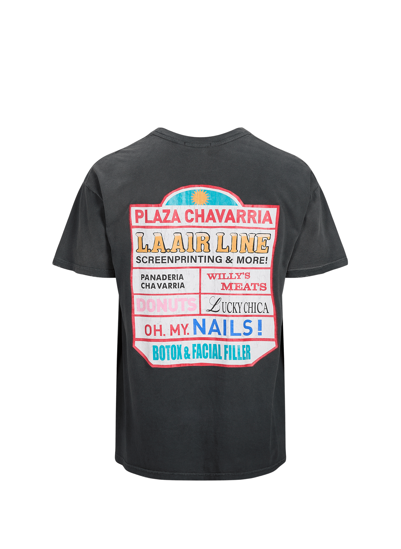 Gerader Baumwoll-T-Shirt WILLY CHAVARRIA Grau